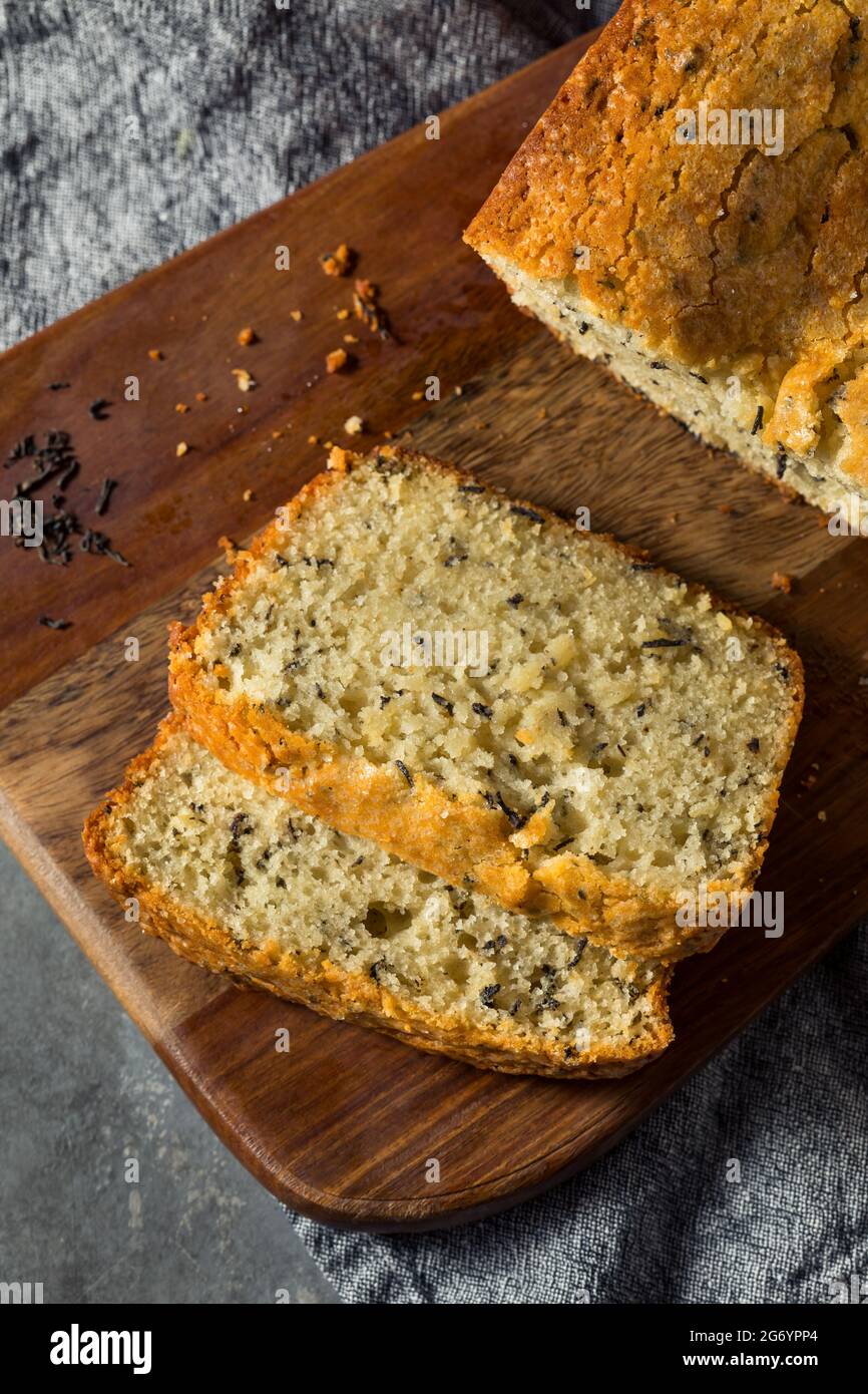 Pane fatto in casa Earl Grey Tea pronto a mangiare Foto Stock