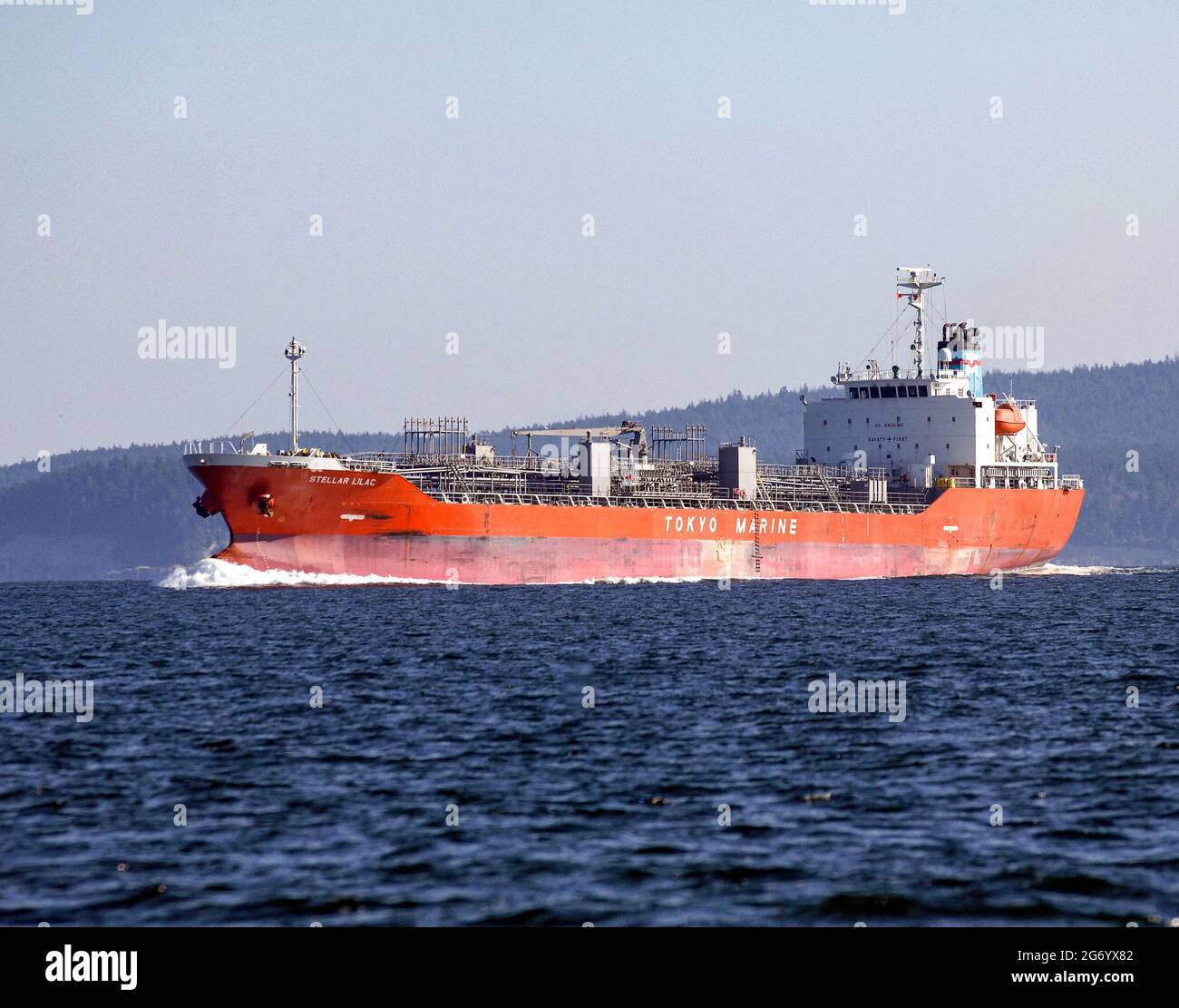 Tokyo Marine Tanker Stellar Lilac sotto il potere vicino al Canada Foto Stock