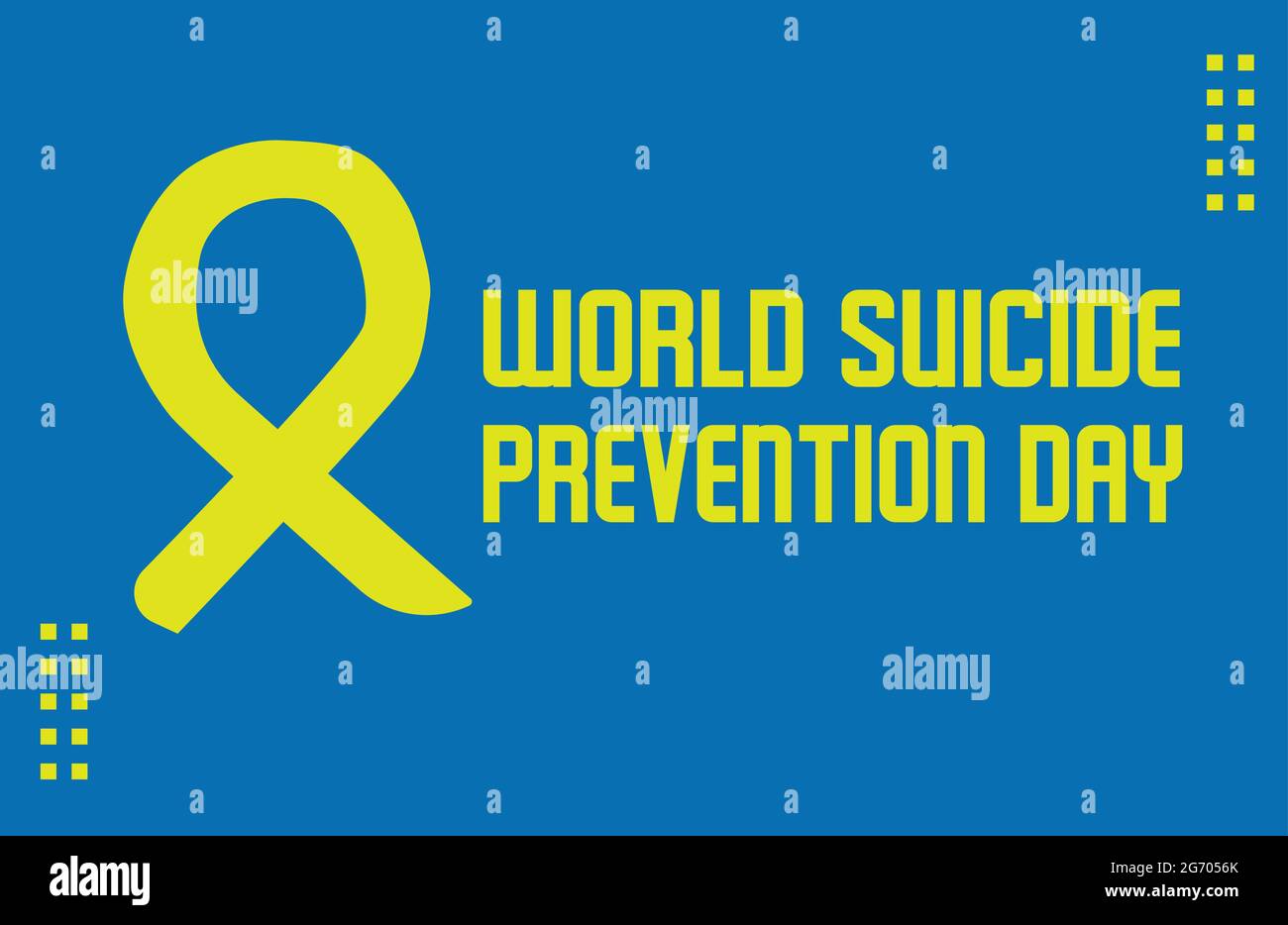 Modello vettoriale della Giornata mondiale della prevenzione del suicidio Illustrazione Vettoriale