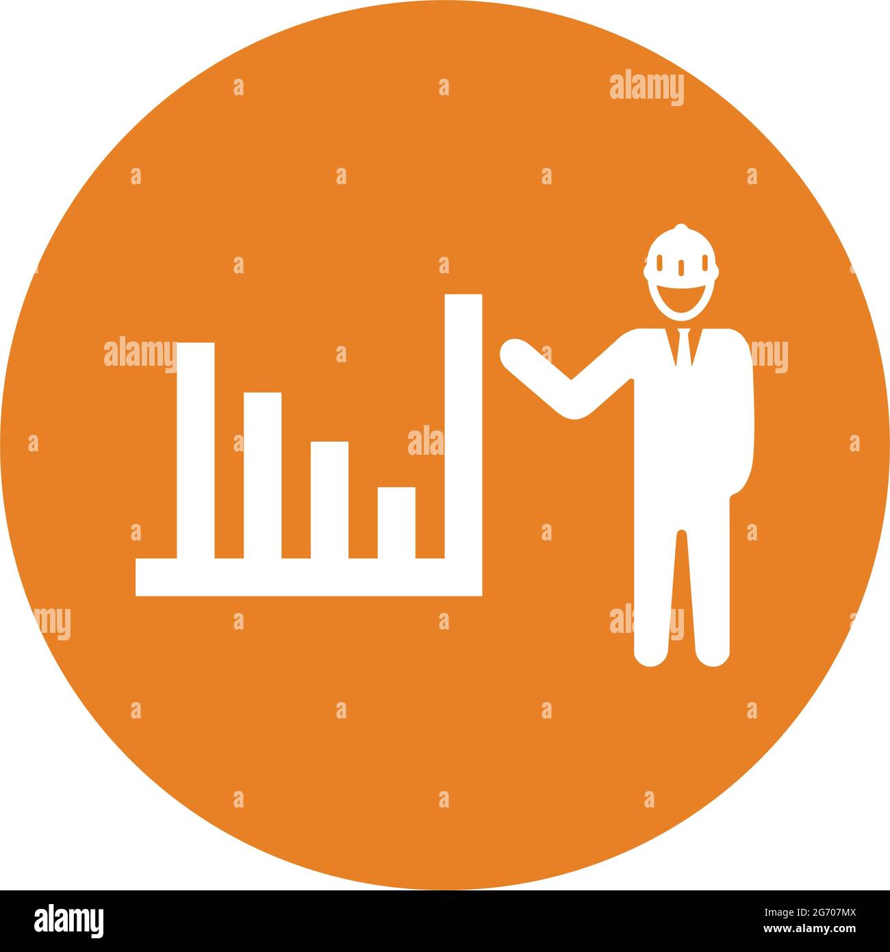 Icona sviluppo, avanzamento è isolata su sfondo bianco. Da utilizzare per la grafica e il web design o per scopi commerciali. File EPS vettoriale. Illustrazione Vettoriale