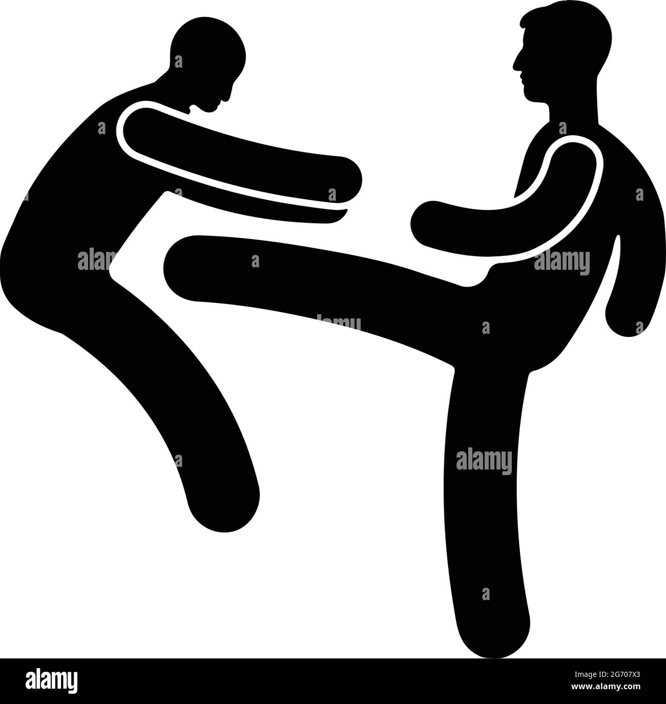 Fight, kick Icon - uso perfetto per la progettazione e lo sviluppo di siti web, file stampati e presentazioni, materiali promozionali e molto altro ancora. EPS vettoriale Illustrazione Vettoriale