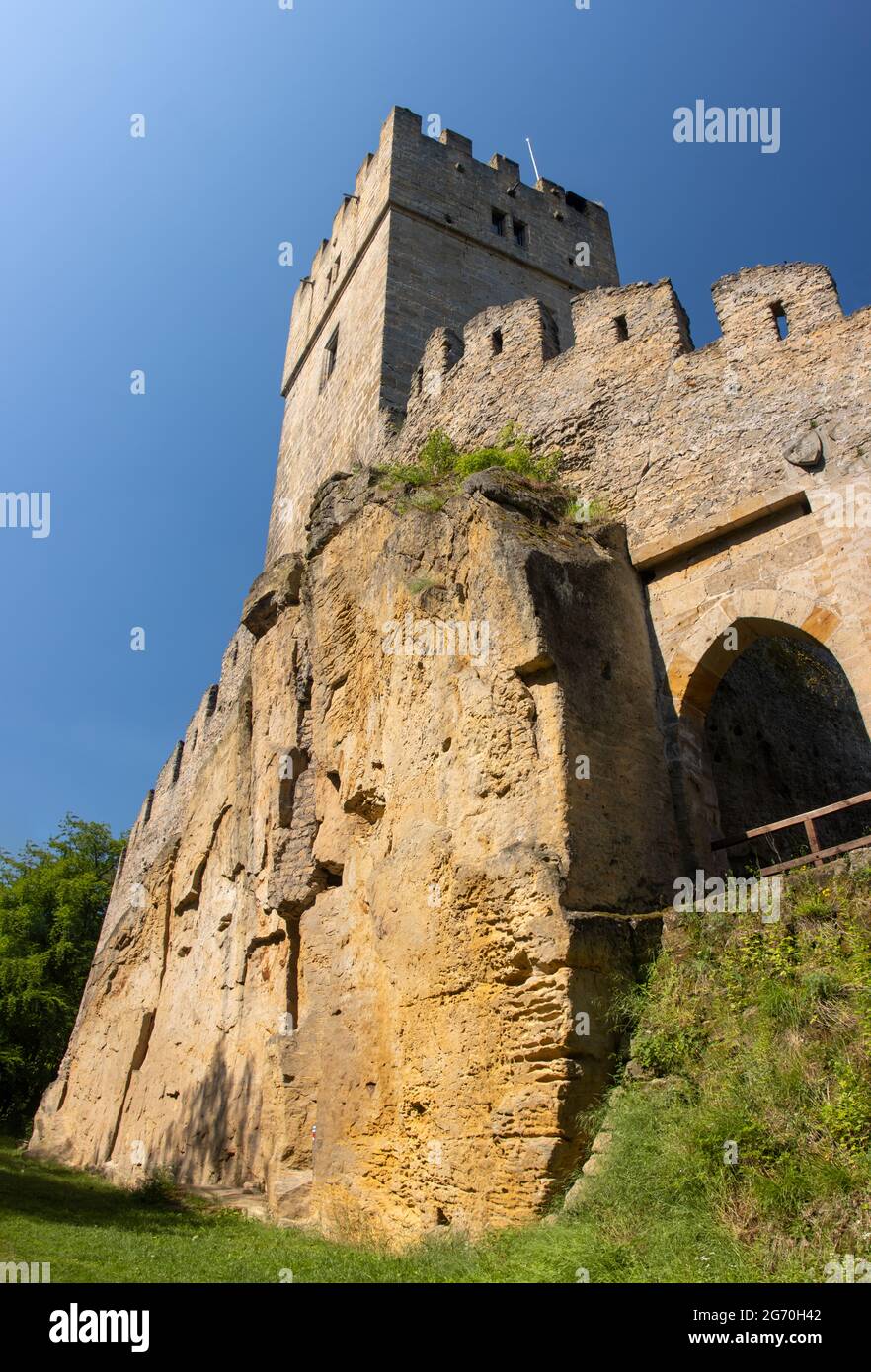 Il castello gotico Helfenburk, Repubblica Ceca Foto Stock