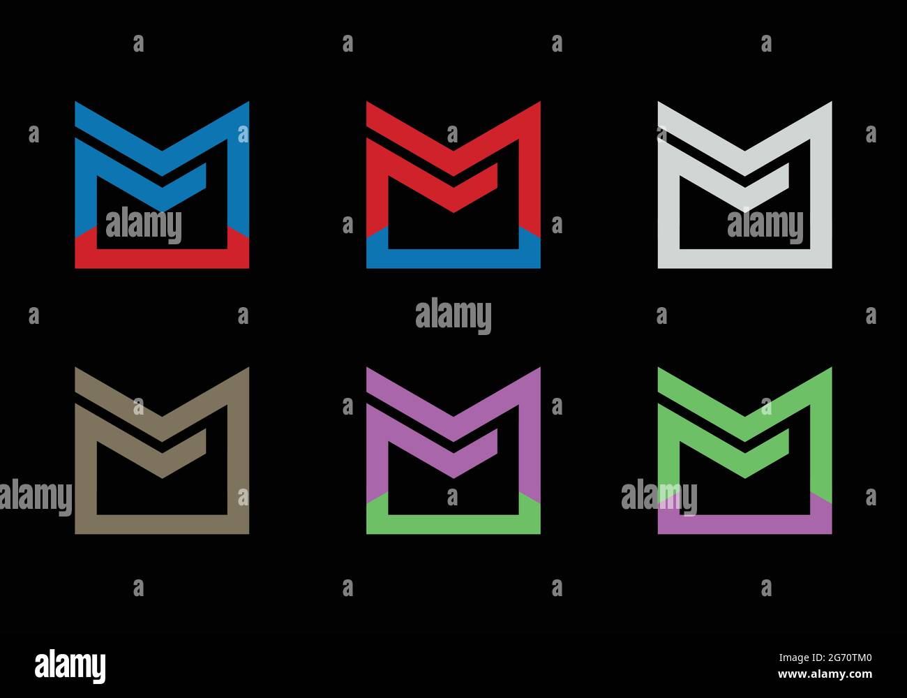 Initial Monogram Letter FMC Logo Design modello vettoriale F M C Letter Logo Design FMC Logo Design può essere utilizzato per qualsiasi scopo Illustrazione Vettoriale