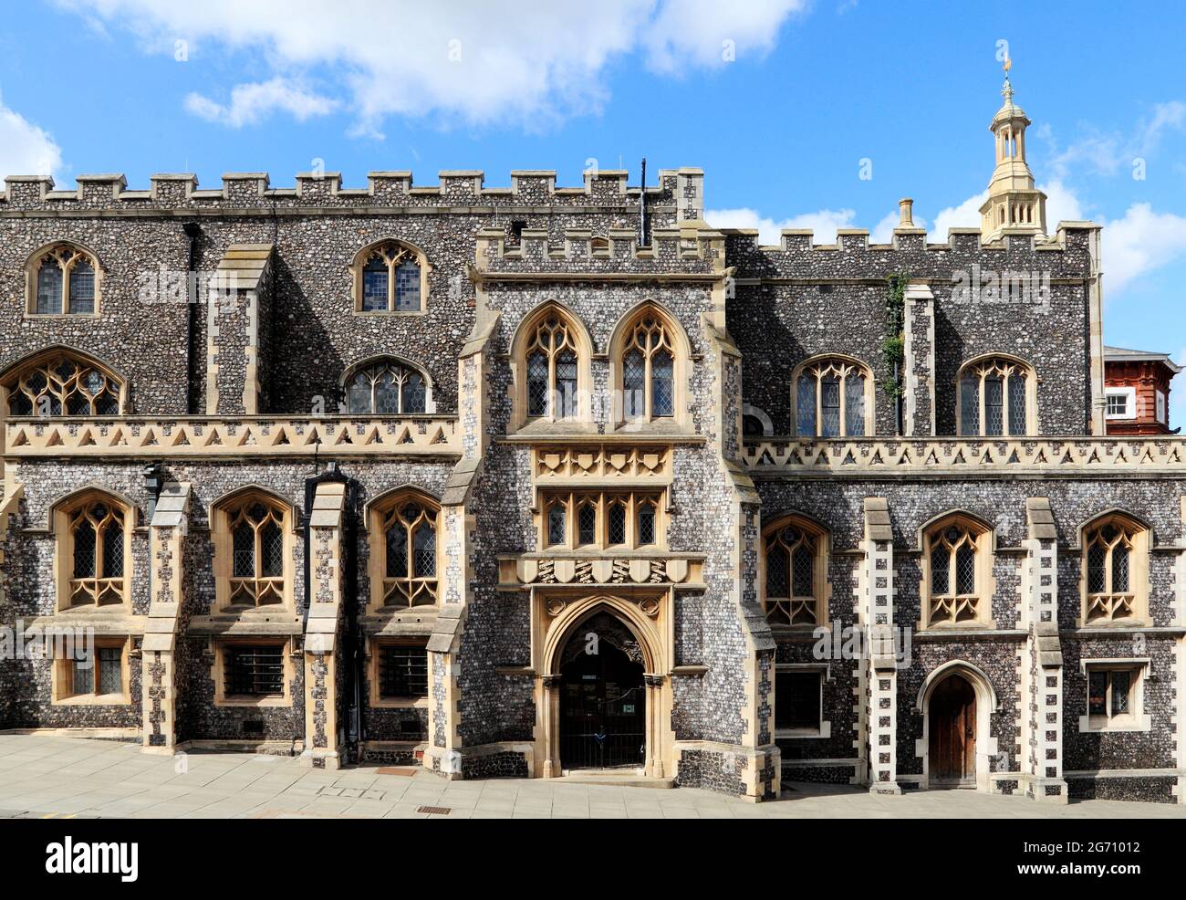 Norwich, la Guildhall, medievale, architettura, edificio, Norfolk, Inghilterra, Regno Unito Foto Stock