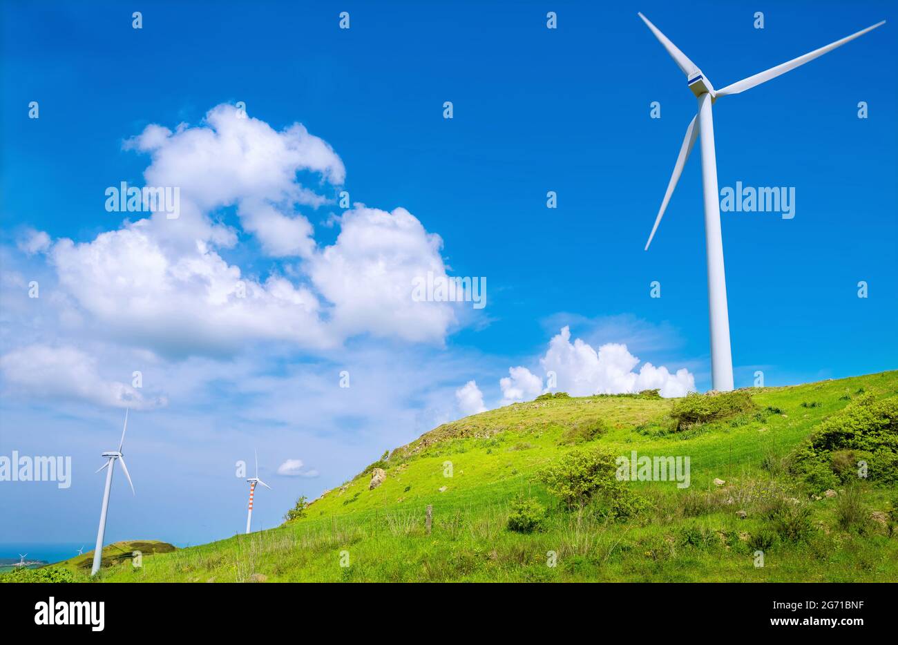 backgroung per un concetto di energia verde Foto Stock