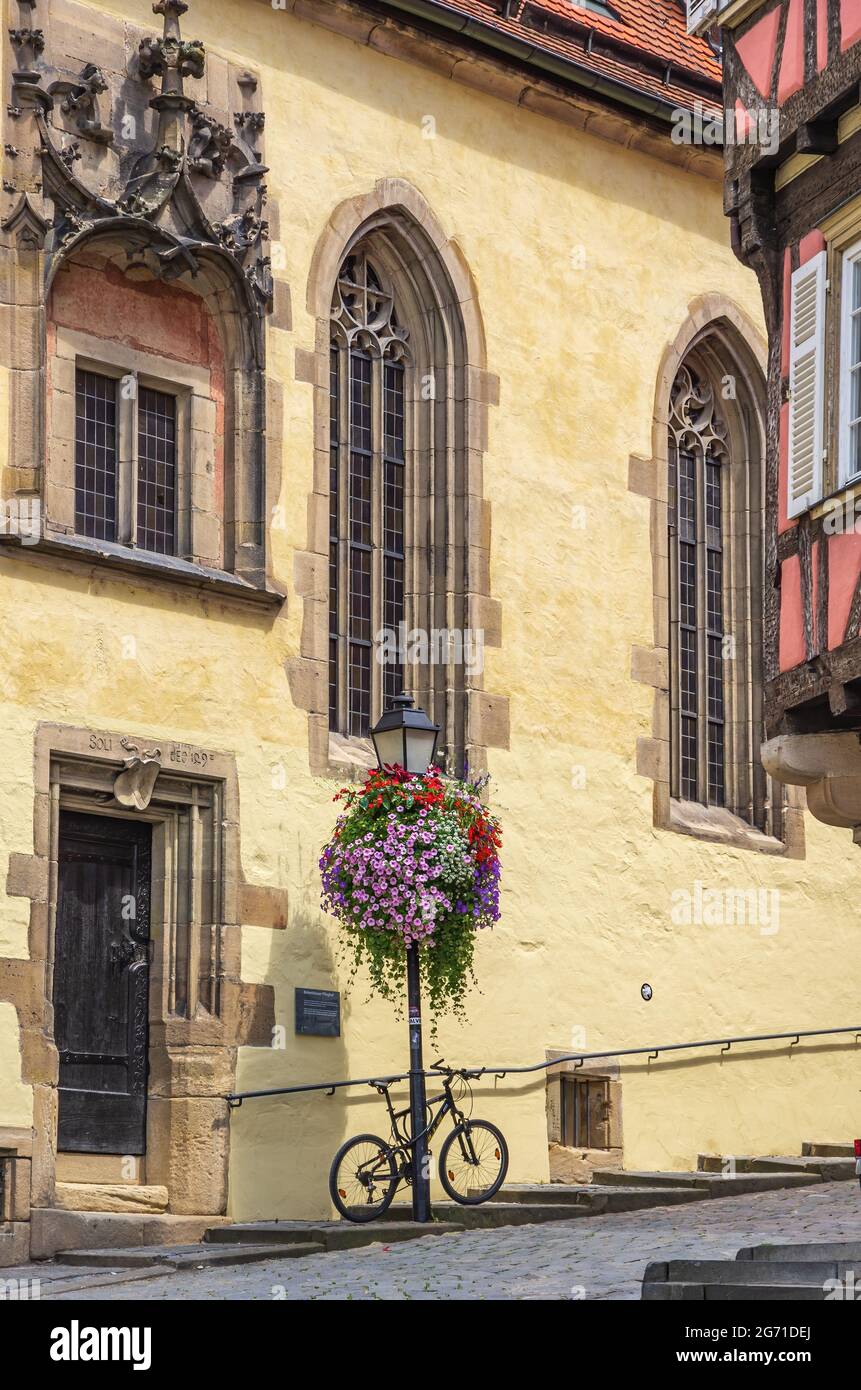 Tübingen, Baden-Württemberg, Germania: L'edificio gotico di Bebenhausen Pfleghof, ex cantiere del monastero di Bebenhausen. Foto Stock