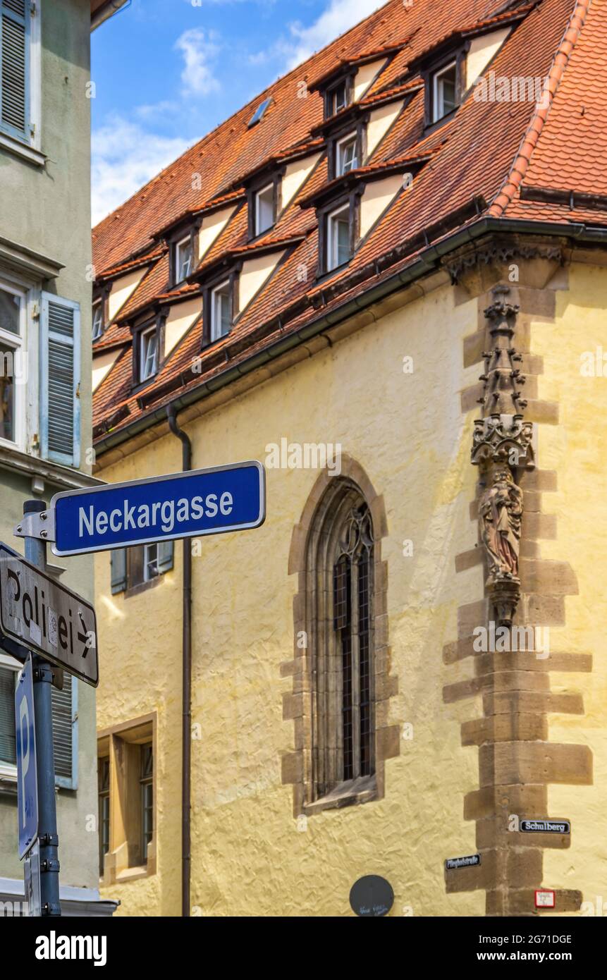 Tübingen, Baden-Württemberg, Germania: L'edificio gotico di Bebenhausen Pfleghof, ex cantiere del monastero di Bebenhausen. Foto Stock