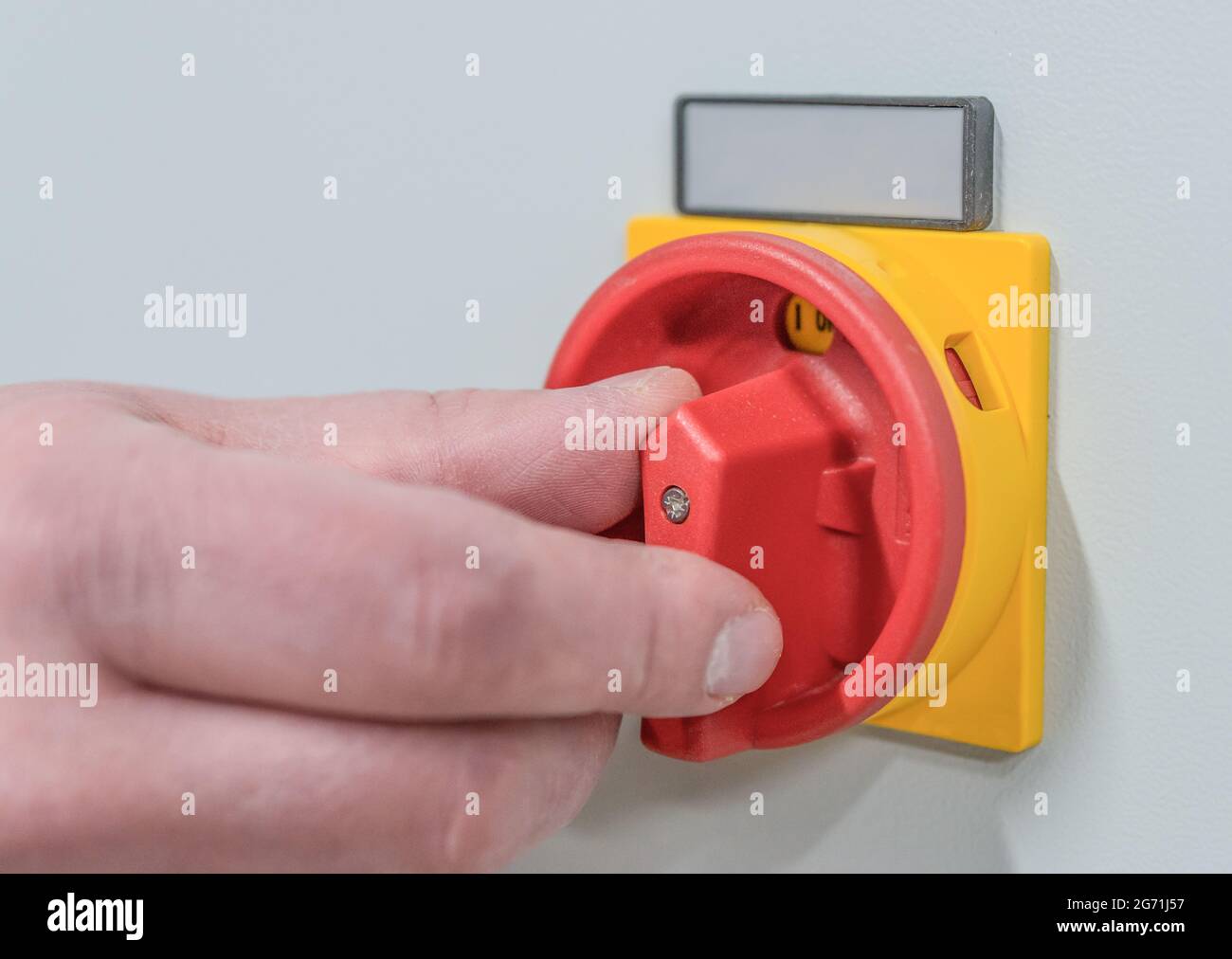 spegnere l'interruttore principale Foto Stock