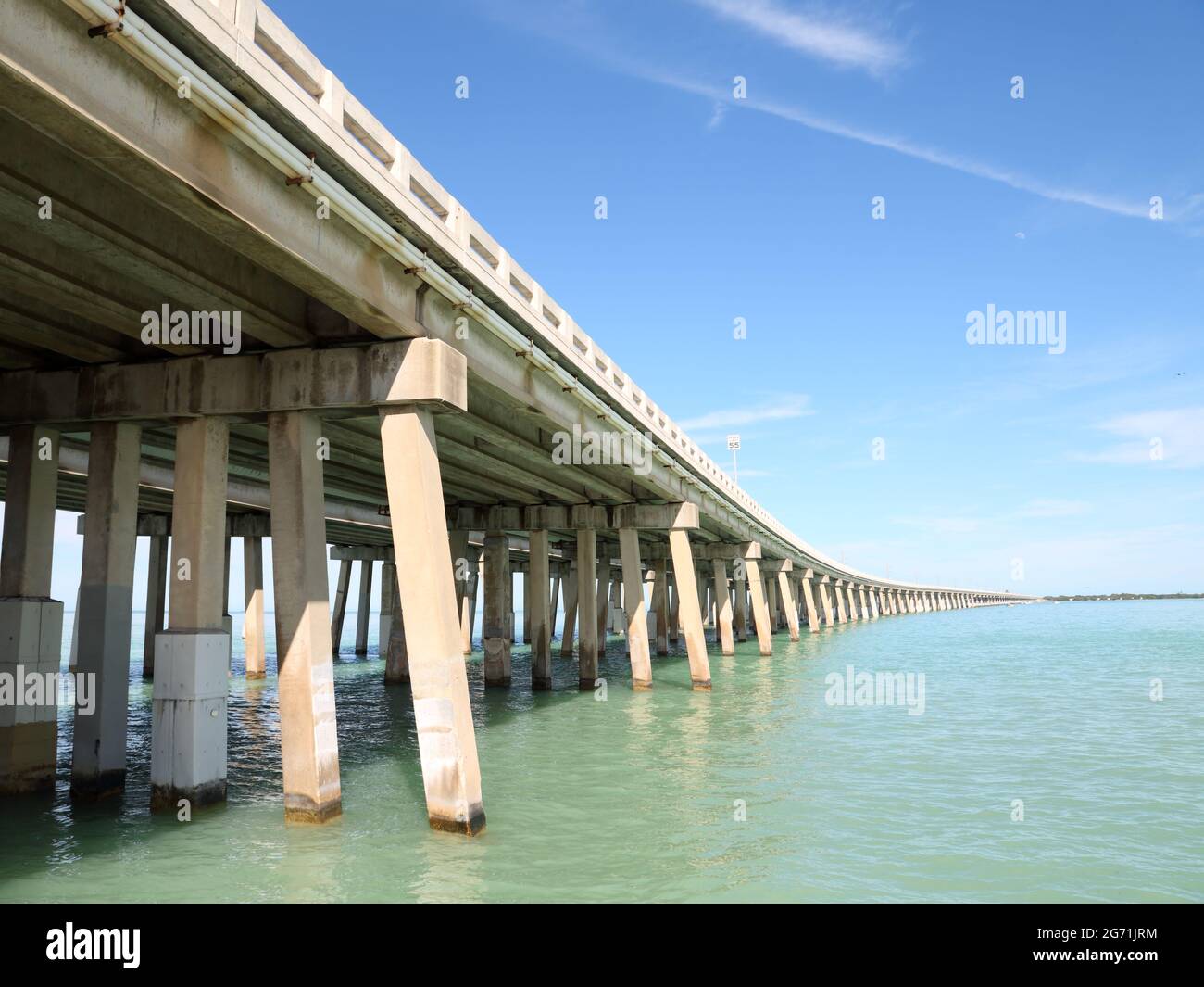 Il nuovo Seven Mile Bridge a Key West, Florida, USA Foto Stock