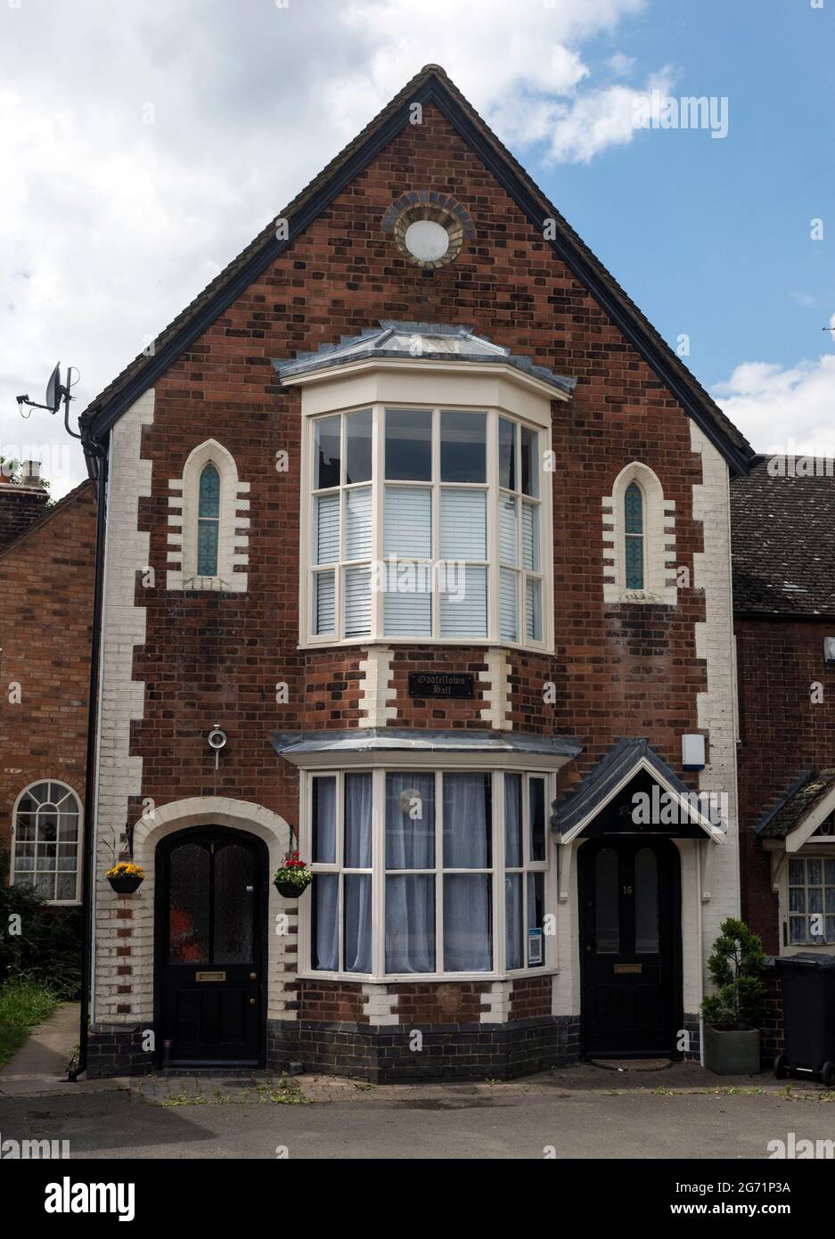 The Oddfellows Hall, Main Street, Shenstone, Staffordshire, Inghilterra, REGNO UNITO Foto Stock