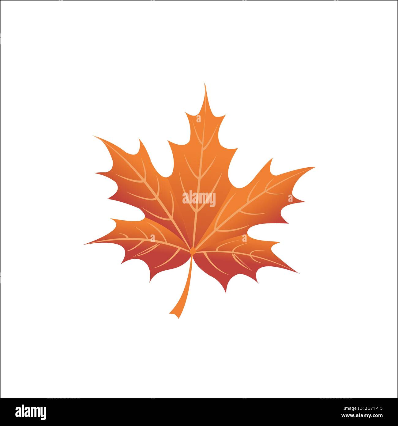 esclusiva ispirazione dal design con logo maple Illustrazione Vettoriale