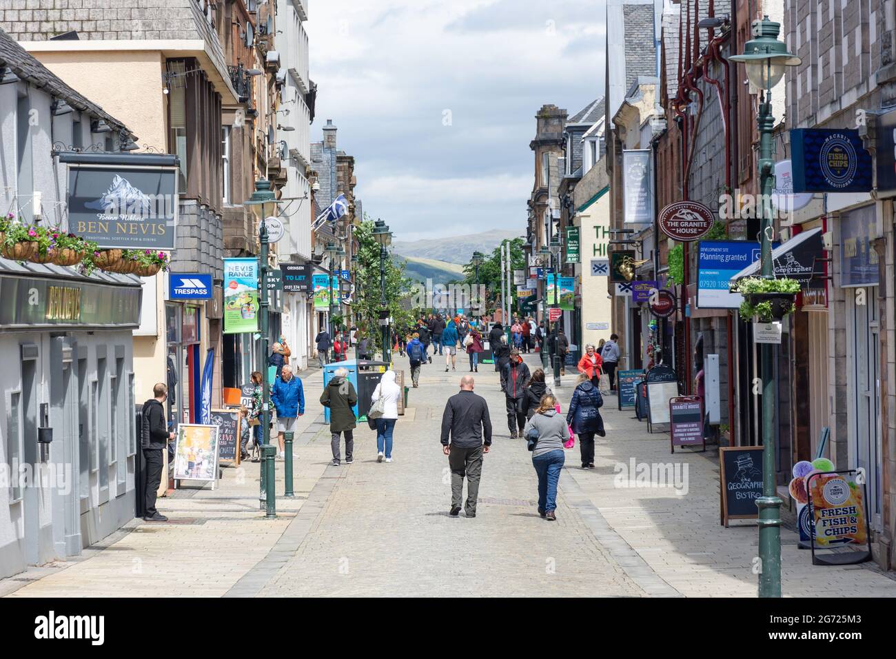 High Street, Fort William, Highland, Scozia, Regno Unito Foto Stock