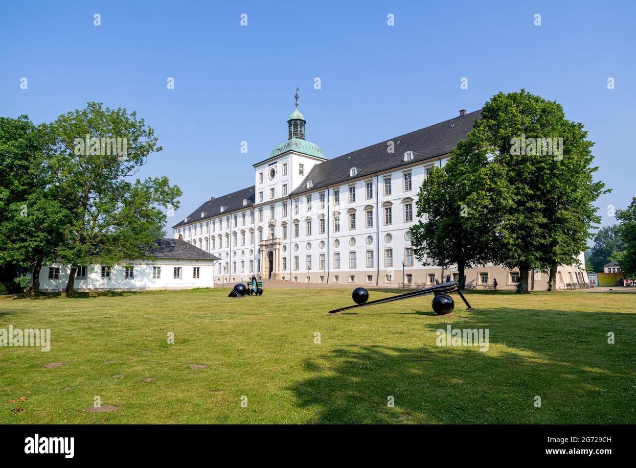 Castello di Gottorf in Schleswig, Germania. E' uno degli edifici secolari più importanti dello Schleswig-Holstein. Foto Stock