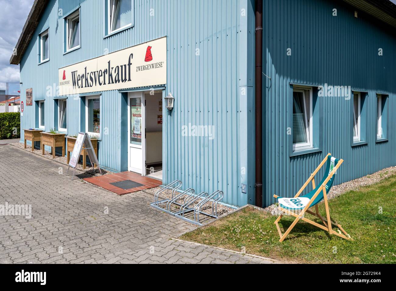 Zwergenwiese Naturkost GmbH vendita stabilimento a Silberstedt, Germania Foto Stock
