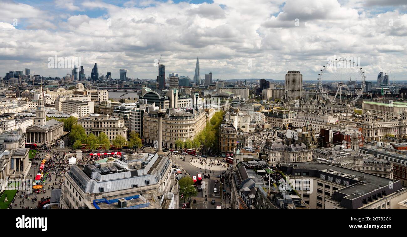 Panorma della London Skyline Foto Stock