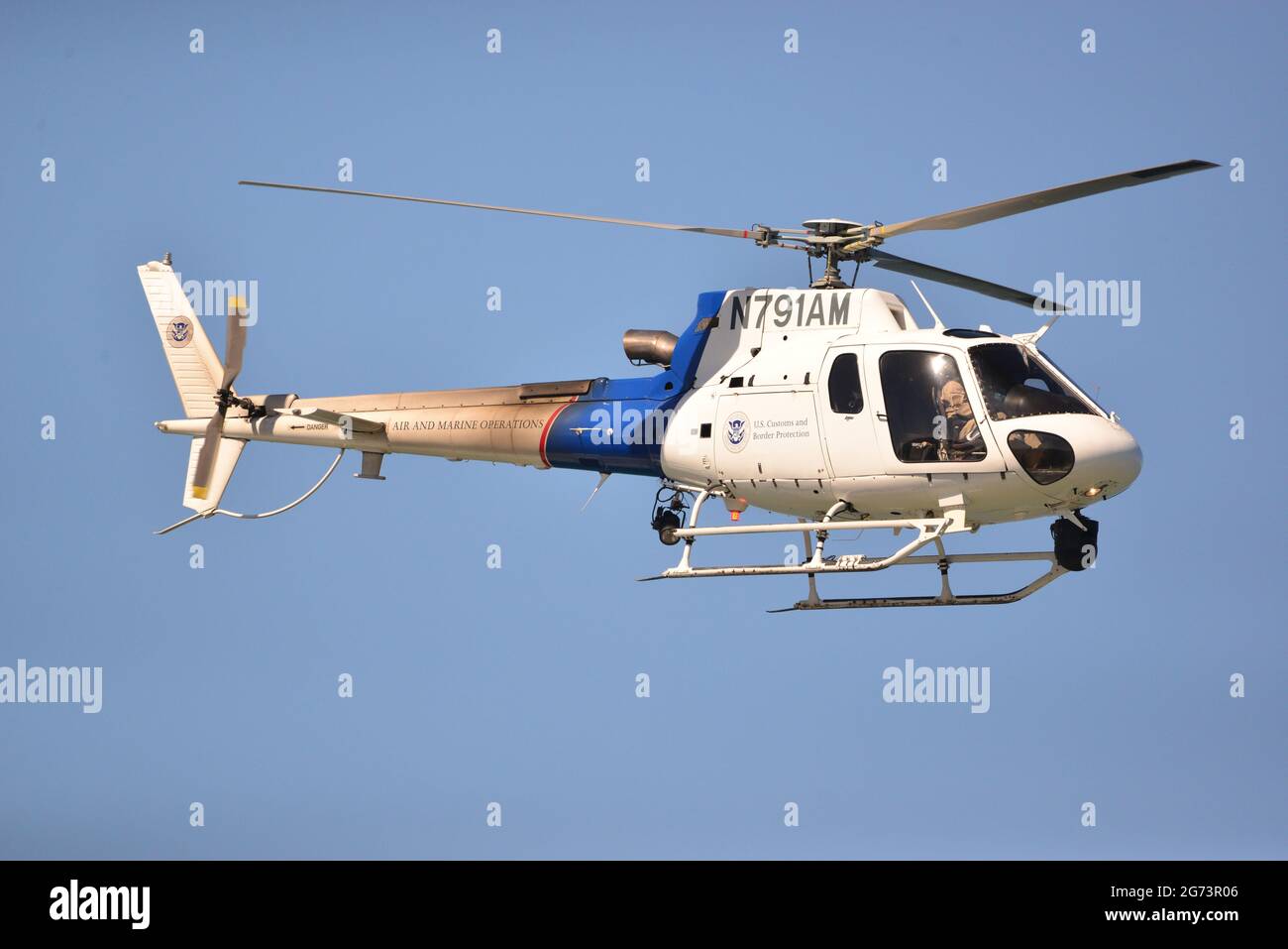 Homeland sicurezza Elicotteri, Airbus, AS350 Ecureuil Foto Stock