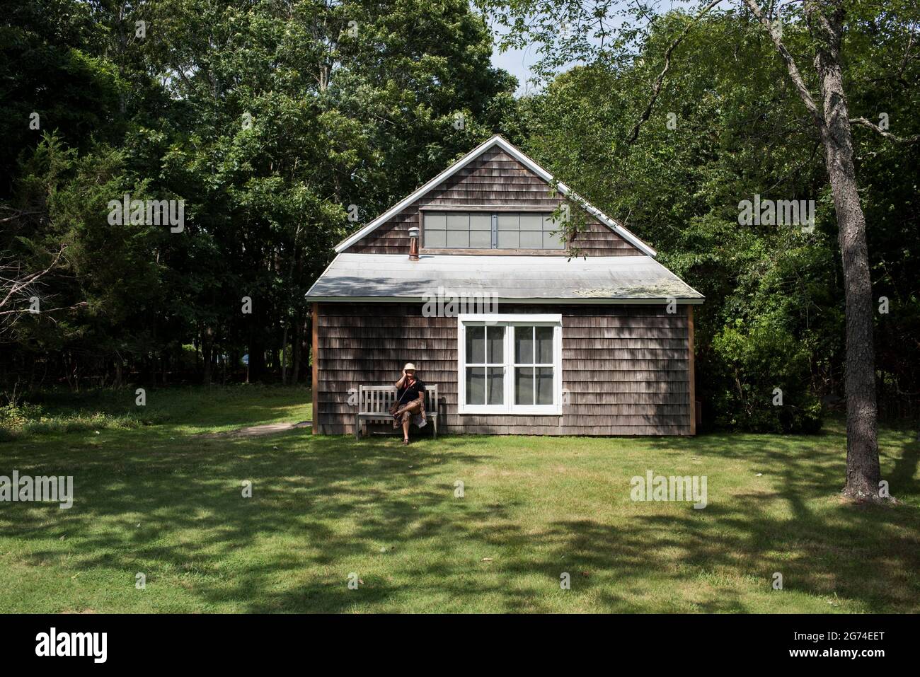 Jackson Pollock e Lee Krasner studio East Hampton, New York, Stati Uniti Foto Stock