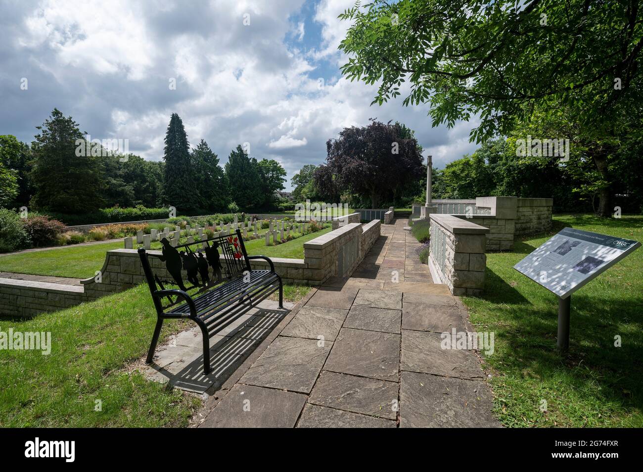 Hollybrook Memorial & Cemetery, Southampton, Hampshire, Inghilterra, Regno Unito Foto Stock