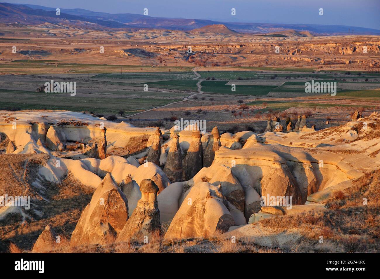 Paesaggio della Cappadocia, Turchia Foto Stock