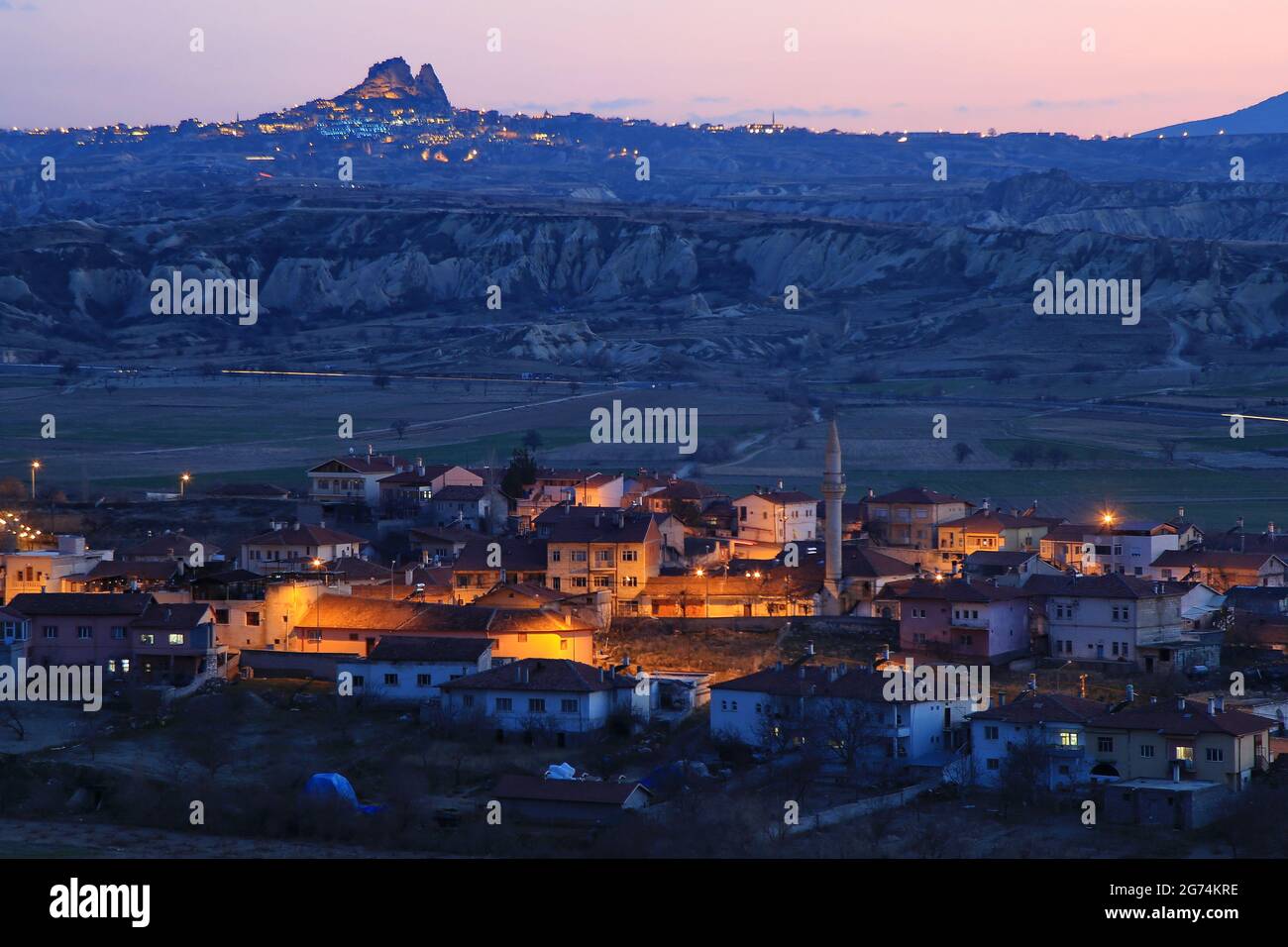 Paesaggio della Cappadocia, Turchia Foto Stock