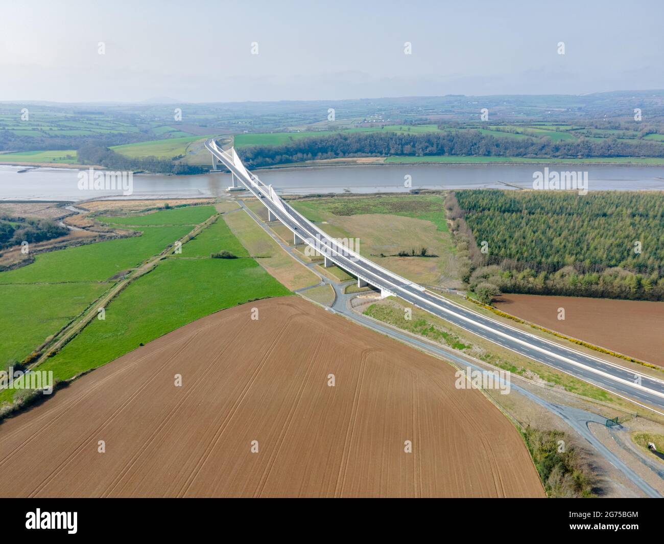 Ponte più lungo della N25 Rose Kennedy in Irlanda Foto Stock