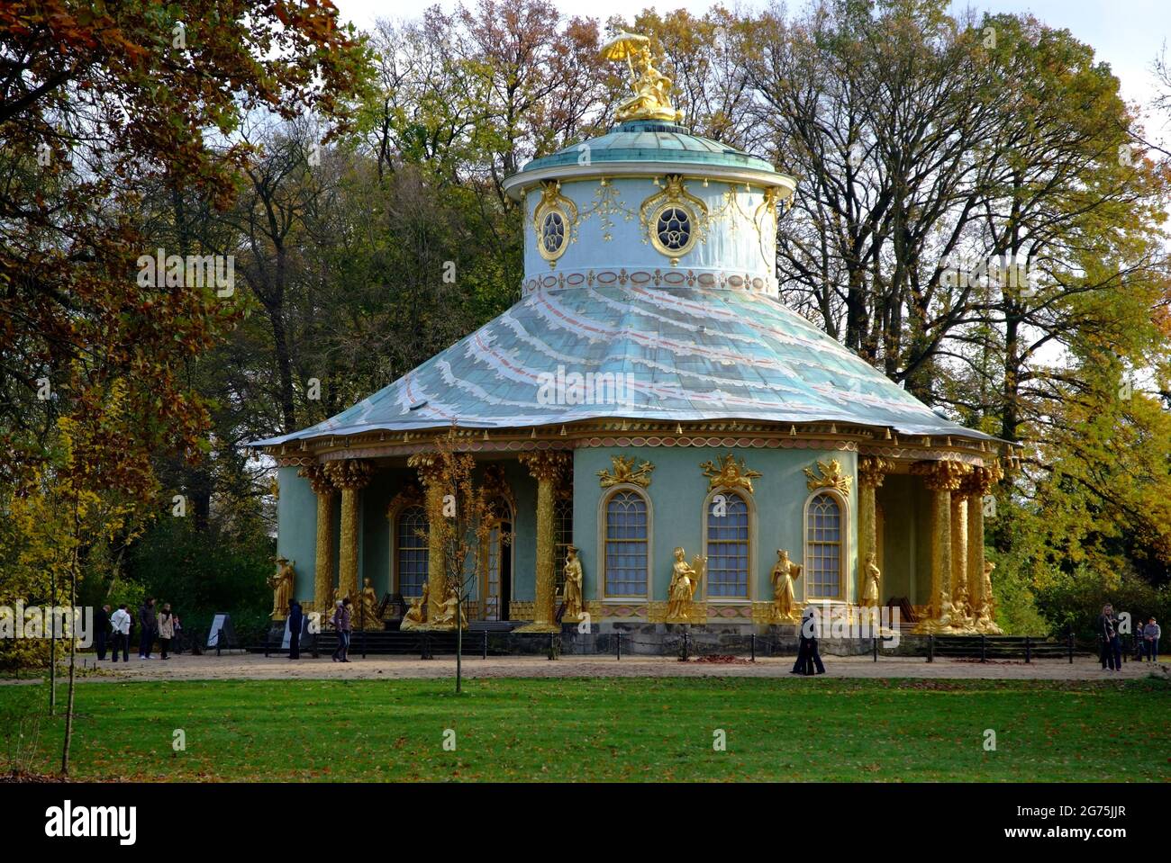 La Casa del tè Cinese nel Parco Sanssouci Foto Stock