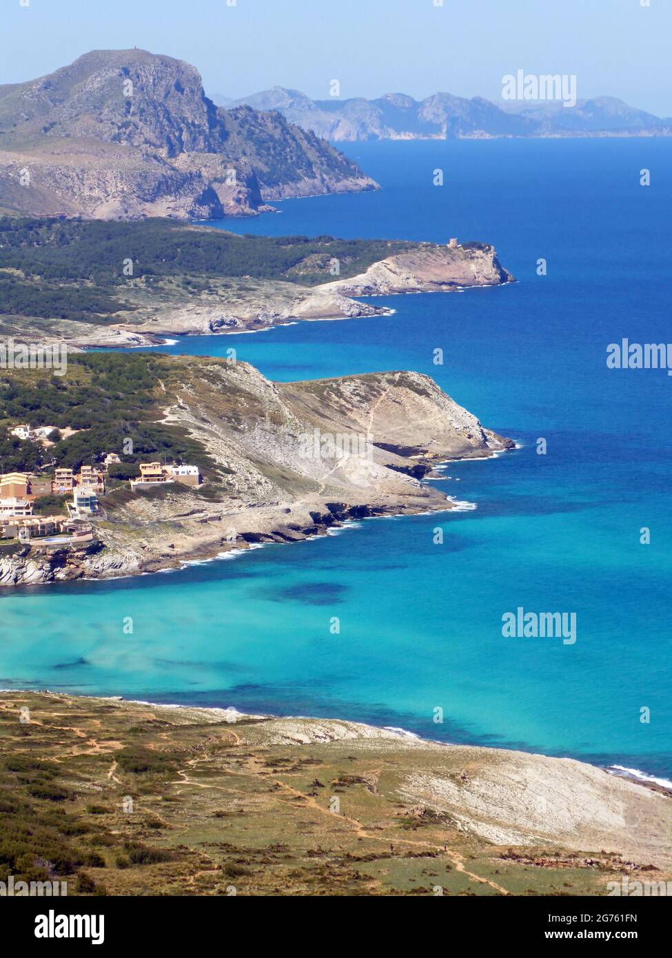 Cala Mesquida, Maiorca, Isole Baleari Foto Stock