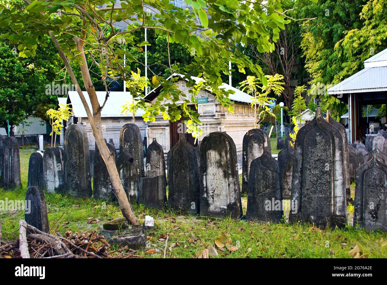 Cimitero di Male, capitale delle Maldive Foto Stock