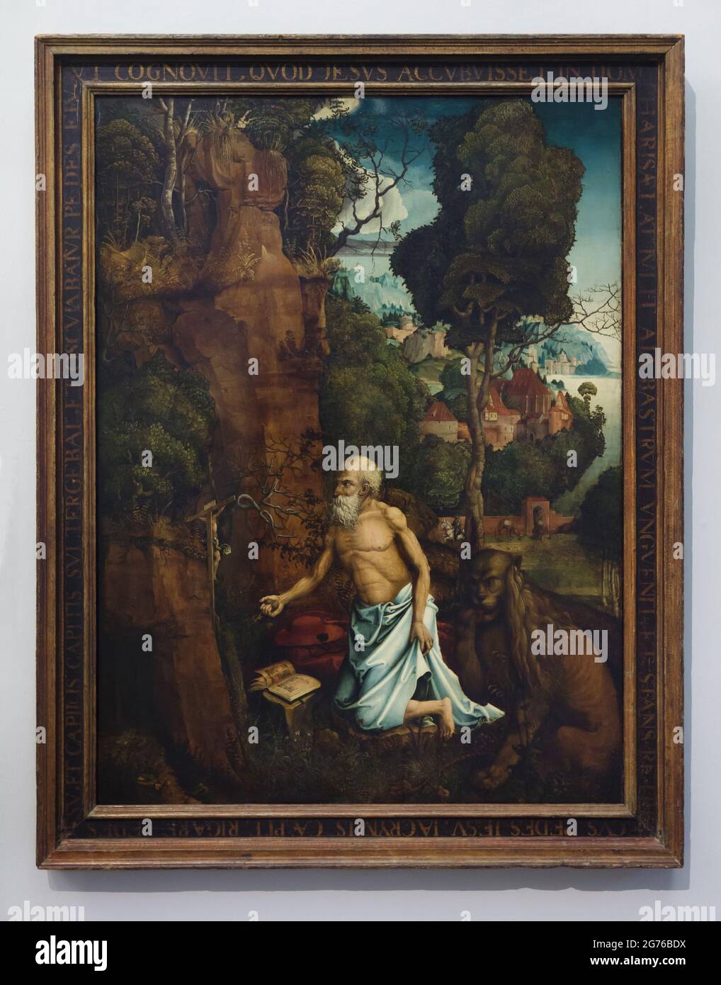 Dipinto 'Saint Jerome' del pittore rinascimentale tedesco Hans Dürer ...