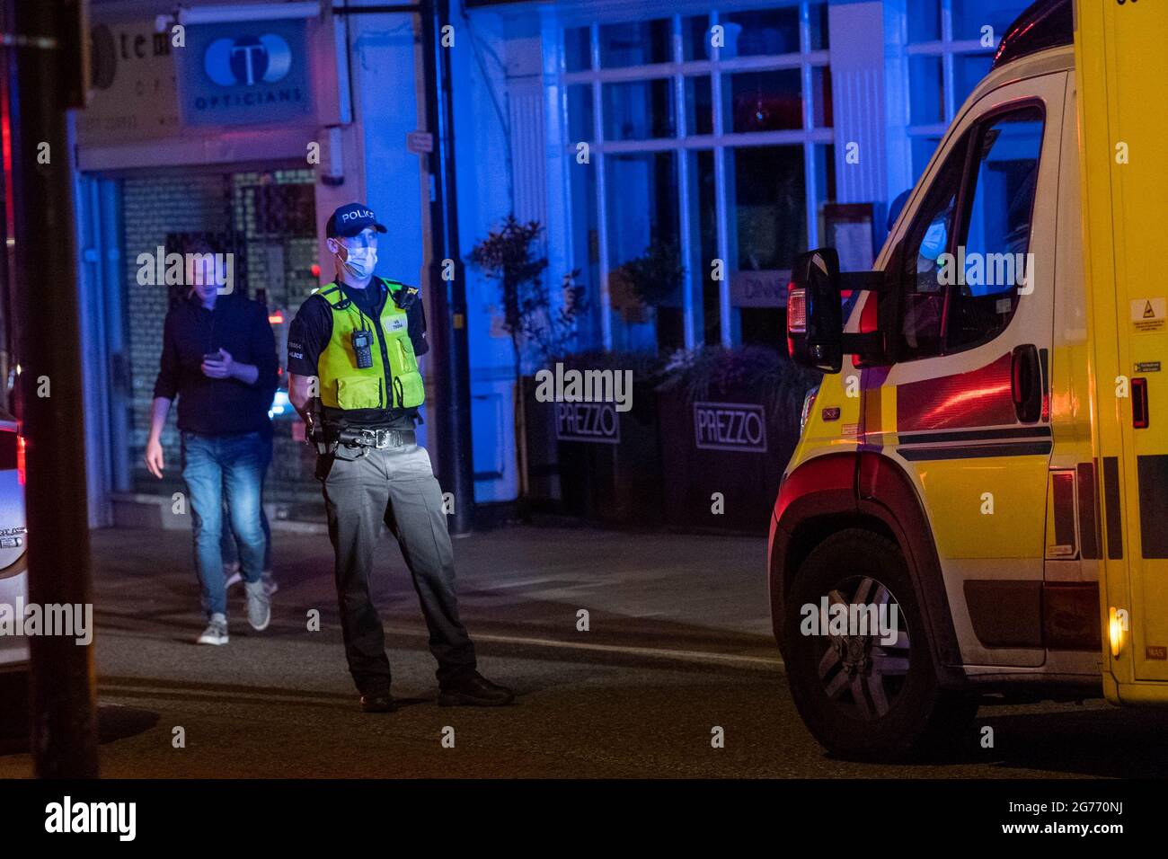 Brentwood Essex 11 luglio 2021 tifosi di calcio in inglese a Brentwood Essex Credit: Ian Davidson/Alamy Live News Foto Stock