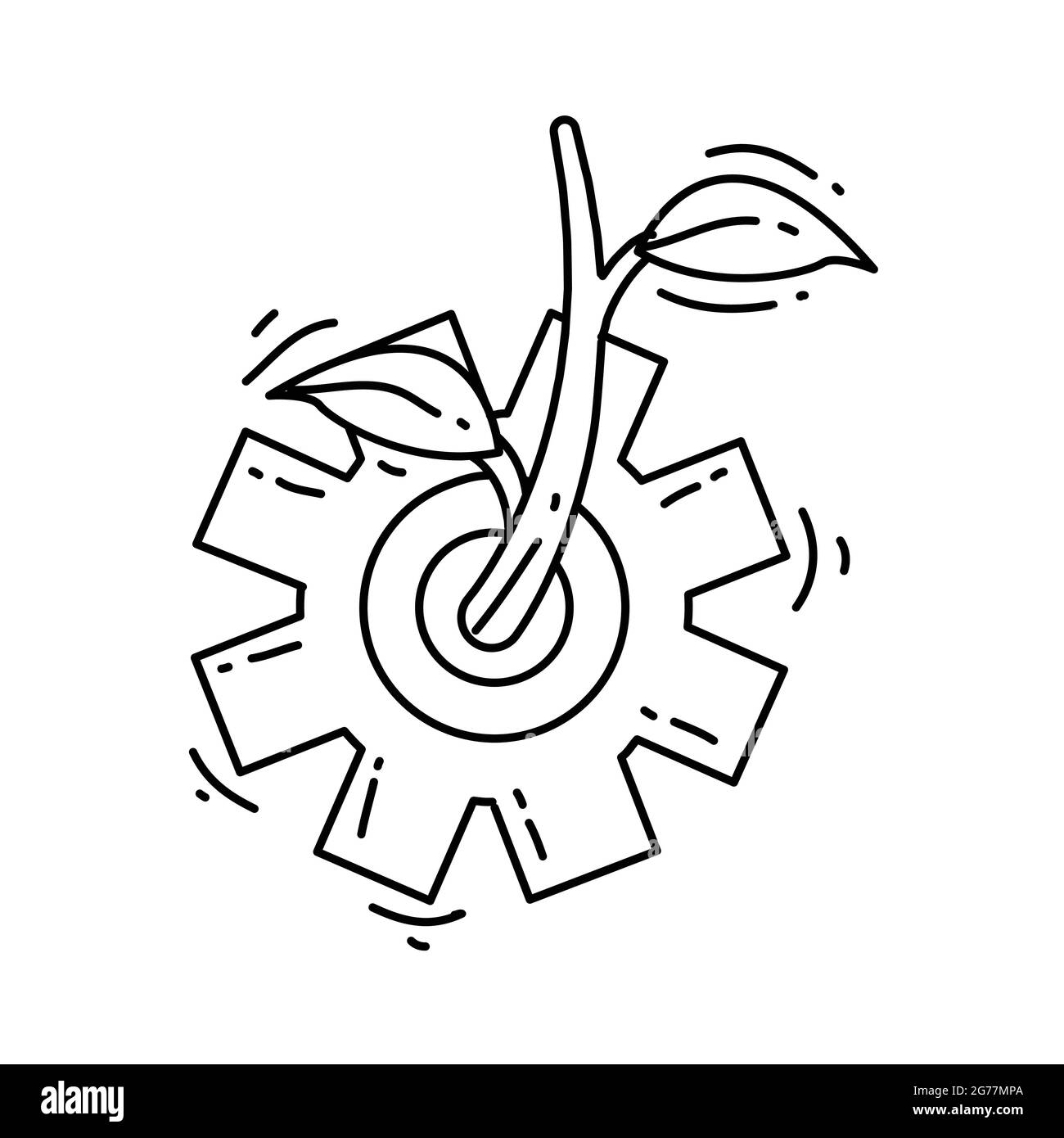 Icona agronomia agricola. Set di icone disegnate a mano, contorno nero, icona doodle, disegno di icone vettoriali. Illustrazione Vettoriale