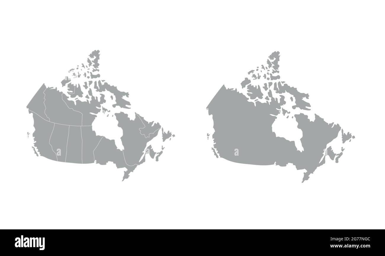Mappa della Cina vuota in grigio. Illustrazione vettoriale piatta. Illustrazione Vettoriale