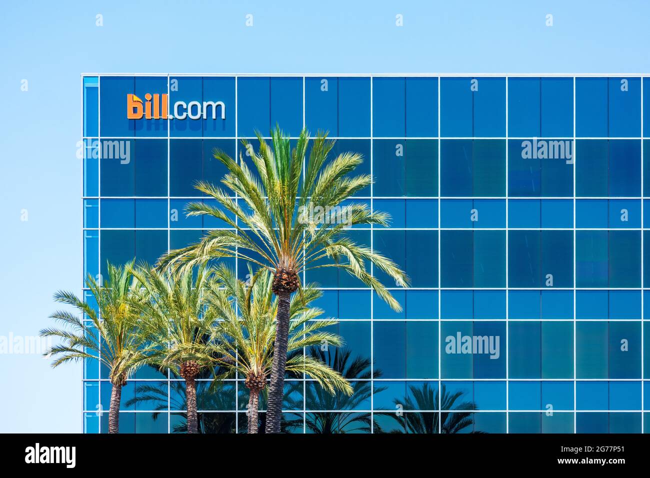 Bill.com sede centrale. Bill.com è un fornitore di software basato su cloud che automatizza le operazioni finanziarie di back-Office per le piccole e medie imprese Foto Stock