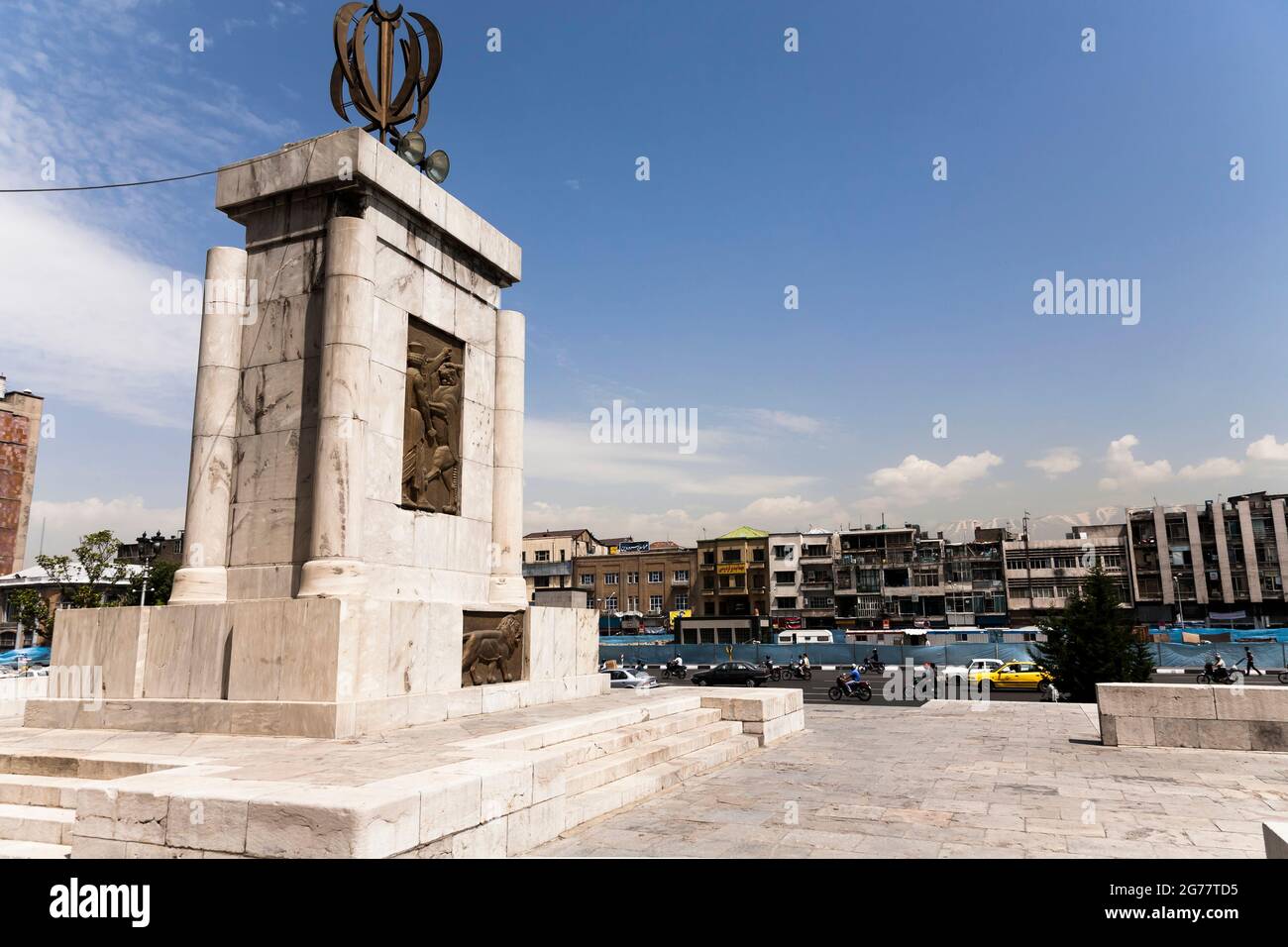 Piazza Imam Khomeini, Teheran, Iran, Persia, Asia occidentale, Asia Foto Stock
