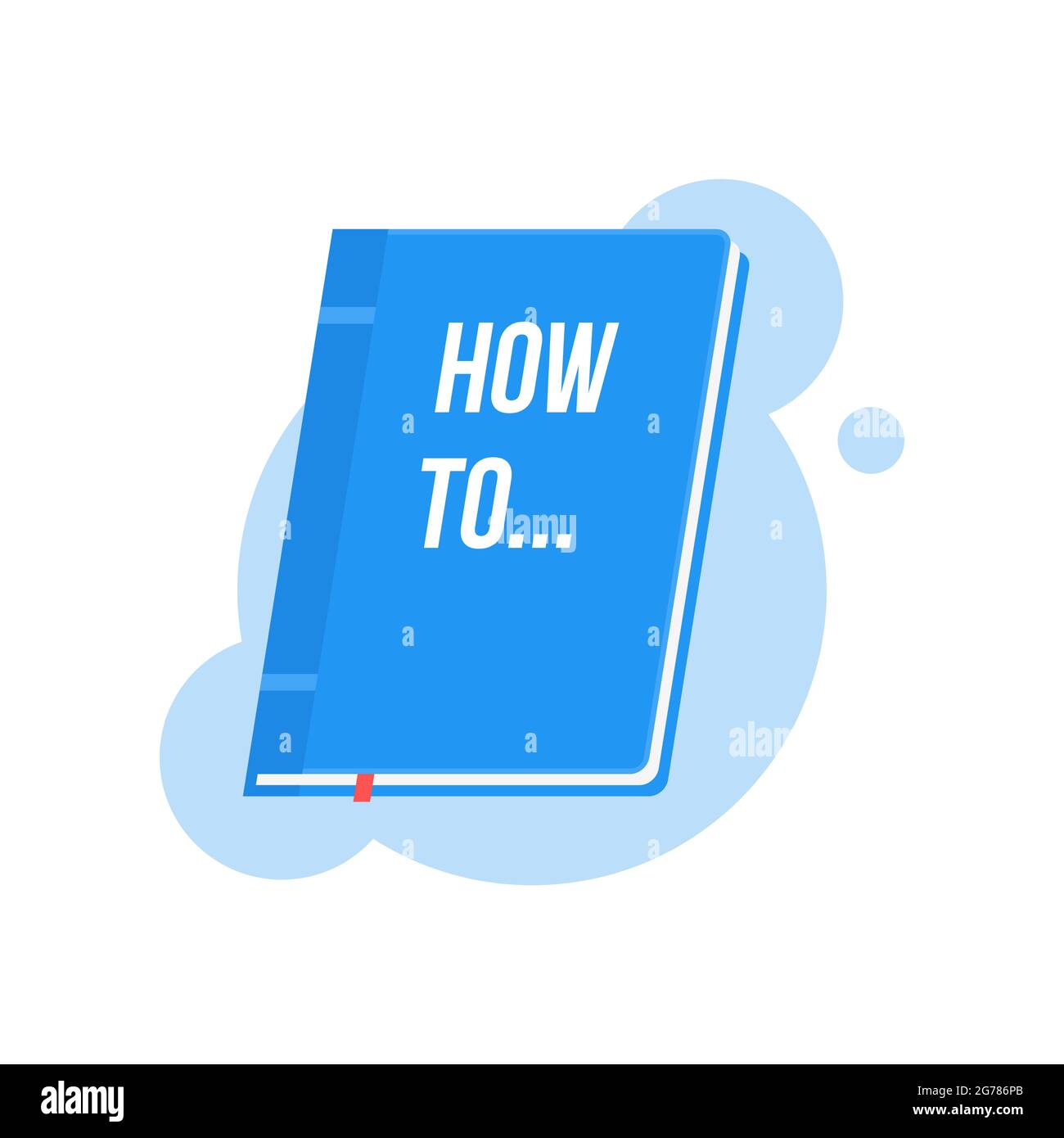 Come... Icona di download del manuale dell'utente. Illustrazione vettoriale piatta Illustrazione Vettoriale