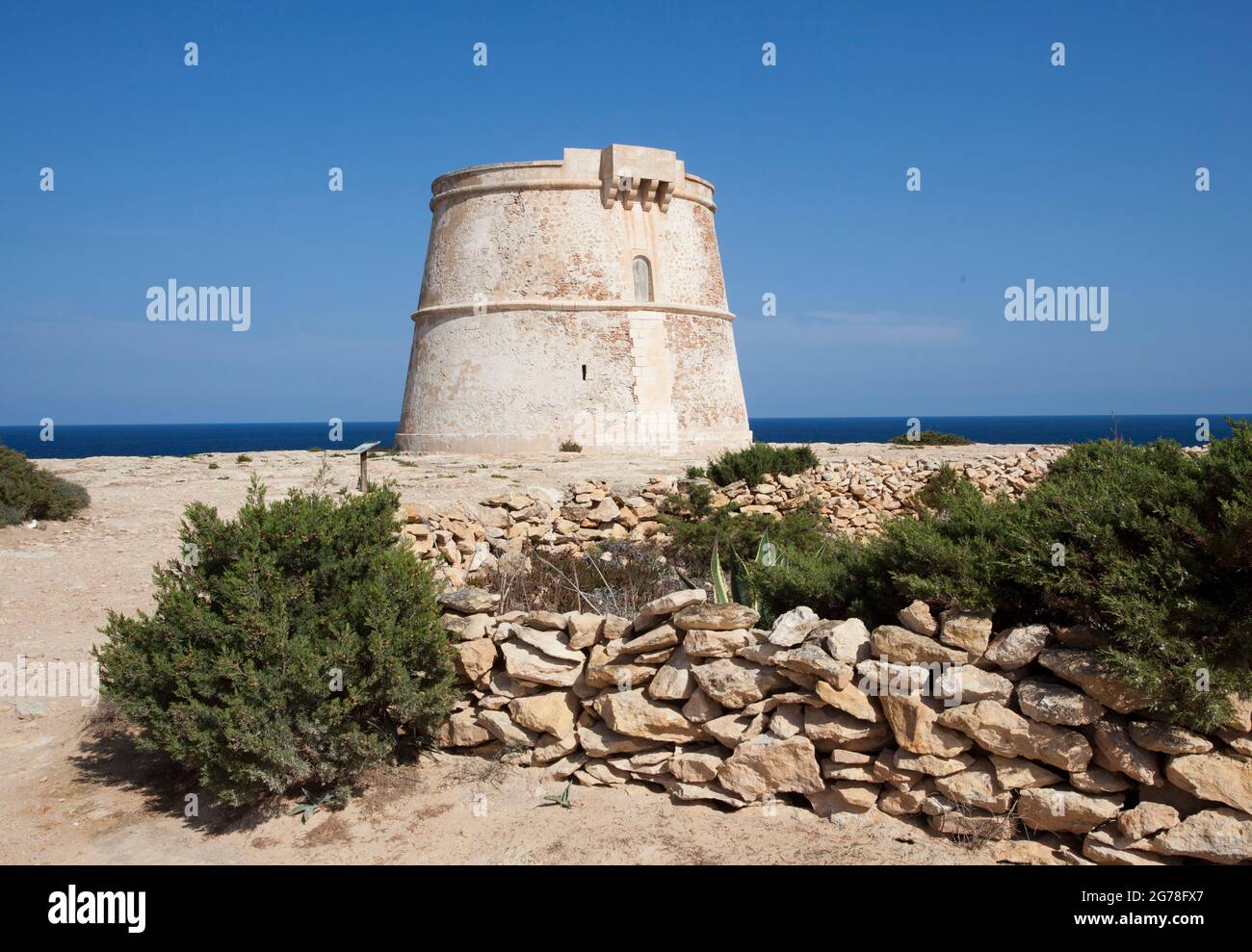Torre sa Punta prima, es Pujols, Formentera Foto Stock