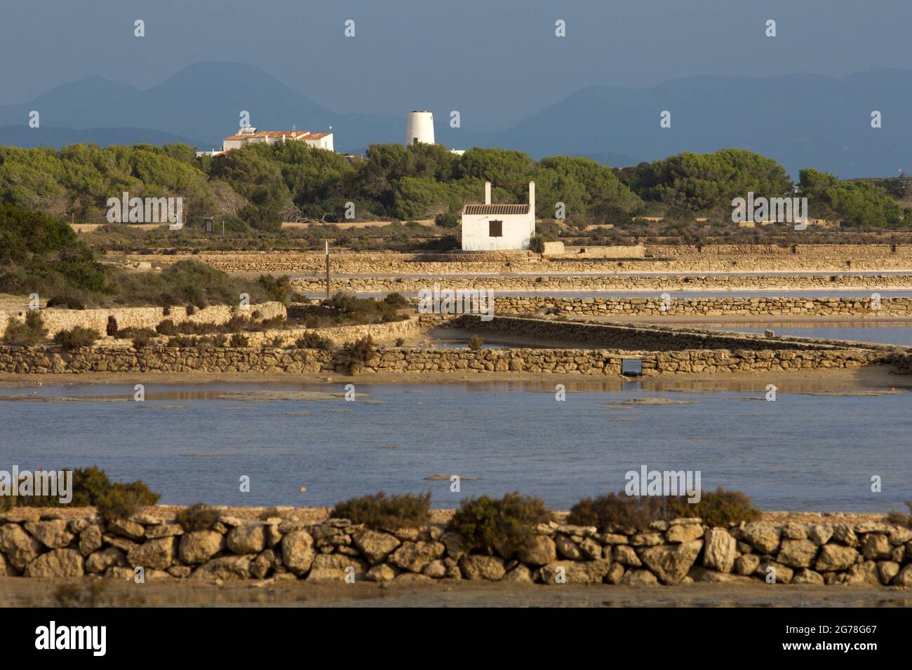 Saline, Estany de Pudent, la Savina, Formentera Foto Stock