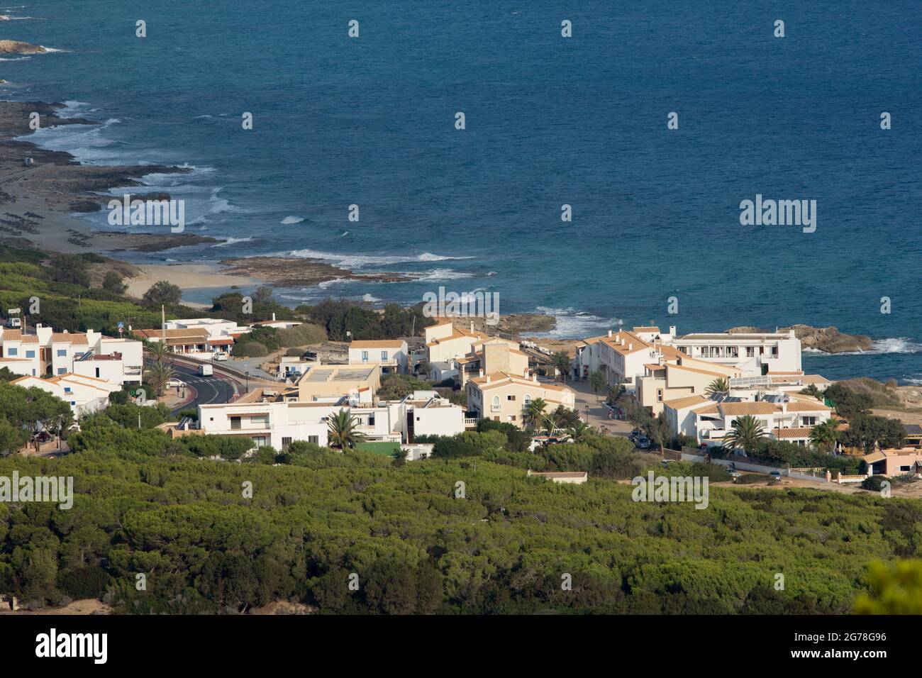 Es Calo de Sant Augusti, Platja de Tramuntana, Formentera Foto Stock