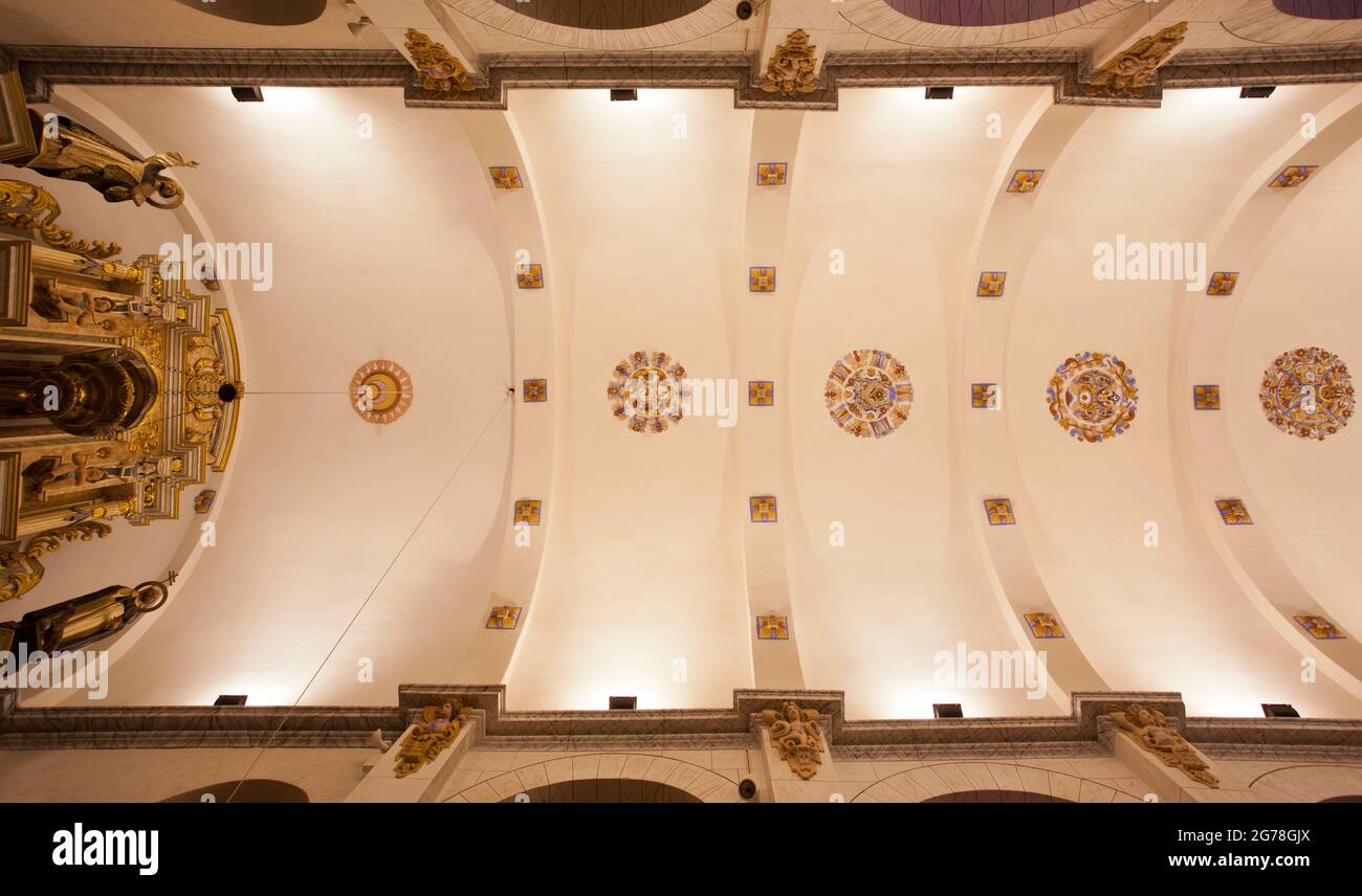 Chiesa fortificata, Sant Josep de SA Talaia, Ibiza Foto Stock