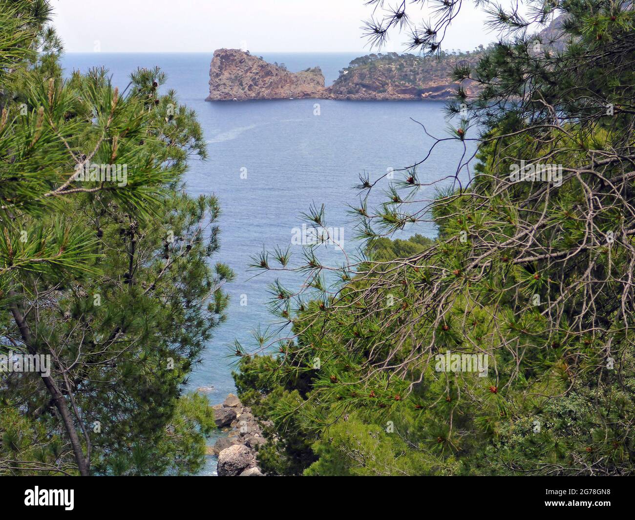 La Foradada, Maiorca, Isole Baleari Foto Stock