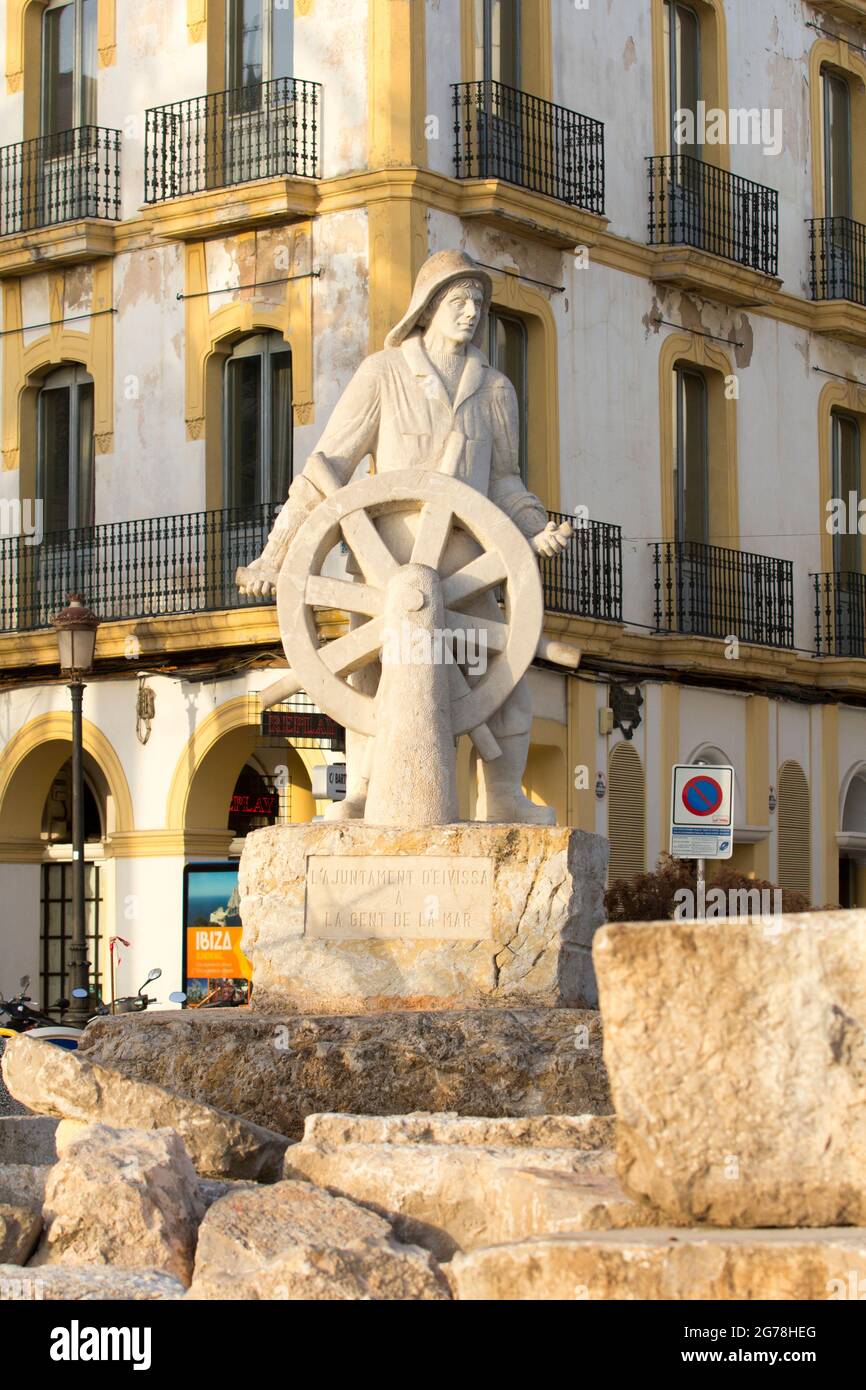 Monumento nautico, Eivissa, Ibiza, Ibiza Foto Stock