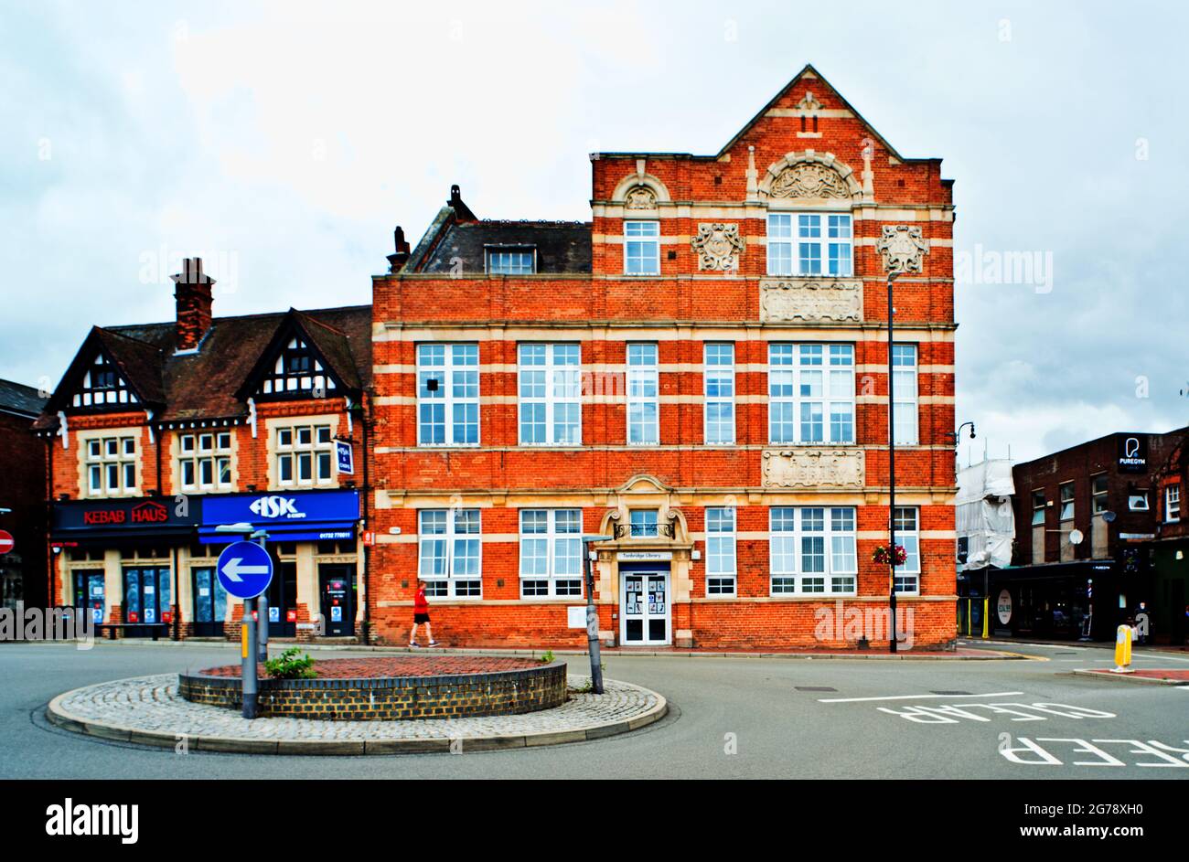 Biblioteca pubblica, Tonbridge, Kent, Inghilterra Foto Stock