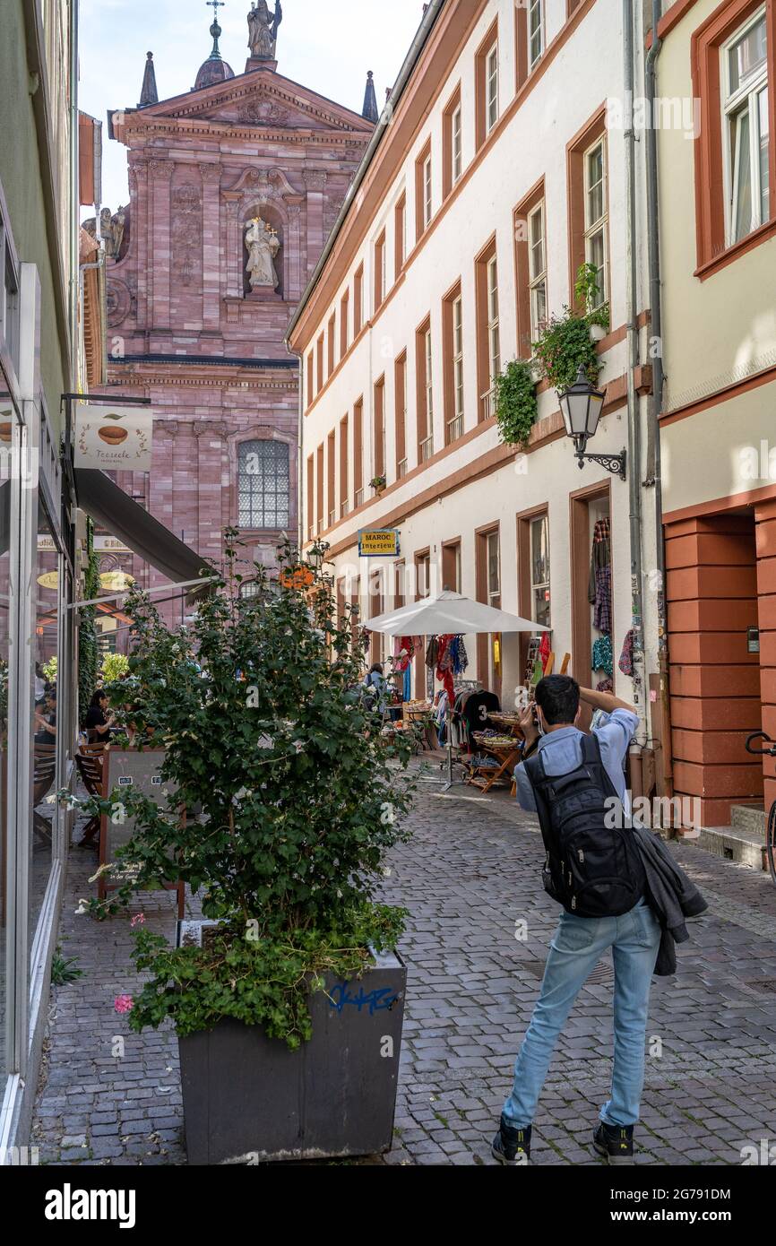 Europa, Germania, Baden-Wuerttemberg, Heidelberg, fotografie turistiche il Museo di Arte Sacra e Liturgia nel centro storico di Heidelberg Foto Stock