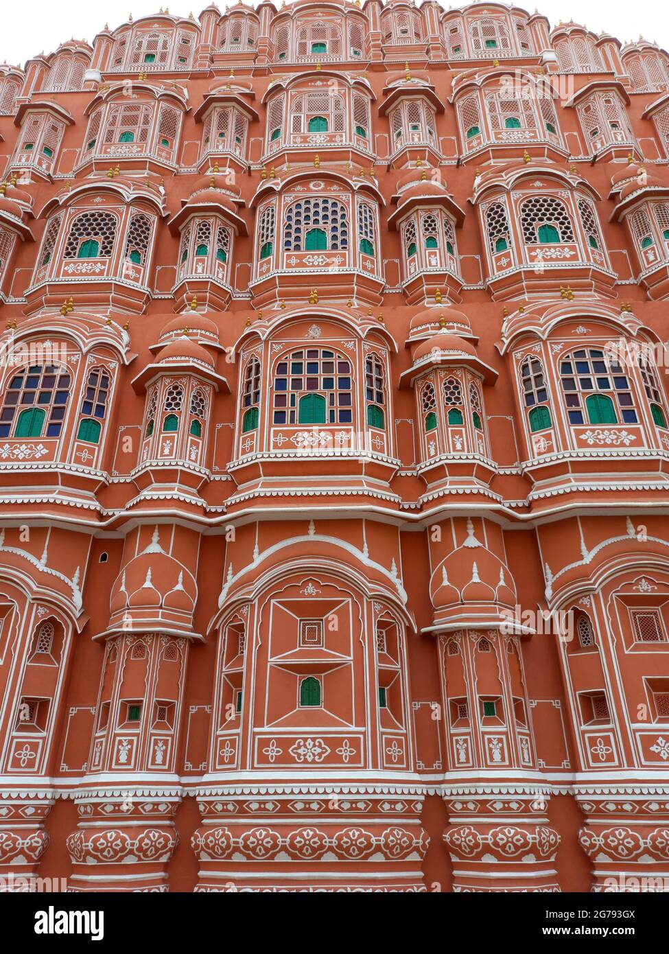 Hawa mahal si trova a Jaipur, Rajasthan, India Foto Stock