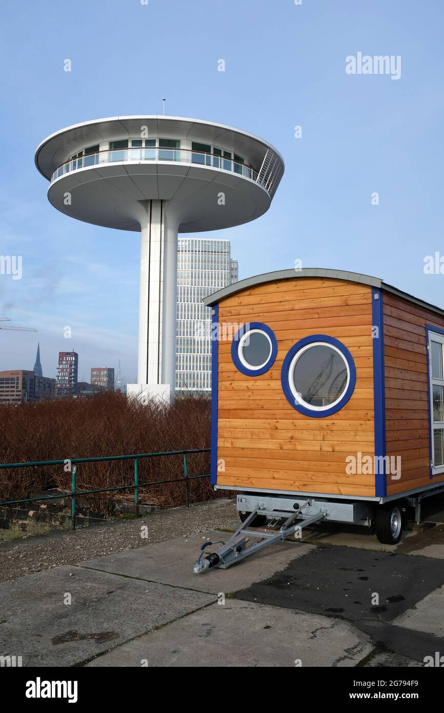 Hafencity di Amburgo Foto Stock