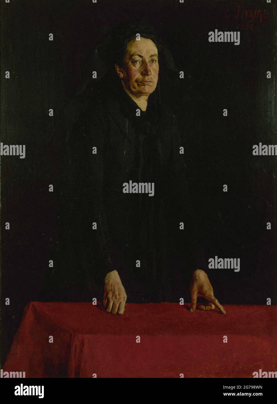 Ritratto di Louise Michel (1830-1905). Museo: Musée Carnavalet, Parigi. Autore: LOUIS TINAYRE. Foto Stock