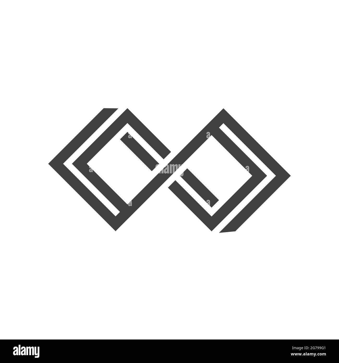 Infinito Design icona Vettore illustrazione Logo design modello Illustrazione Vettoriale