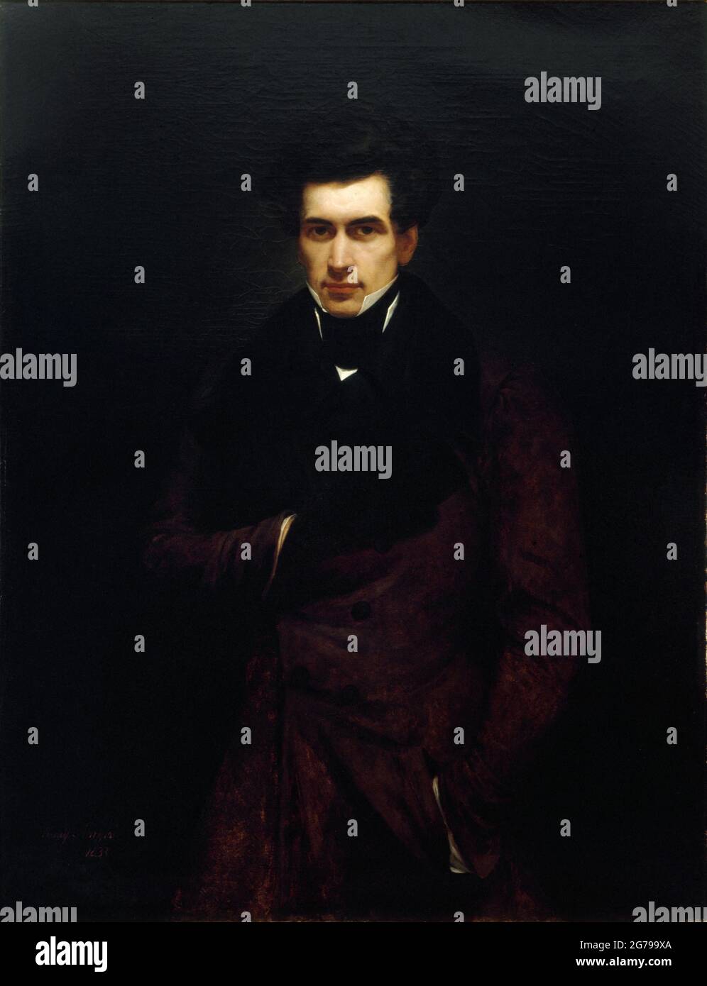 Ritratto di Armand Carrel (1800-1836). Museo: Musée Carnavalet, Parigi. Autore: ARY SCHEFFER. Foto Stock