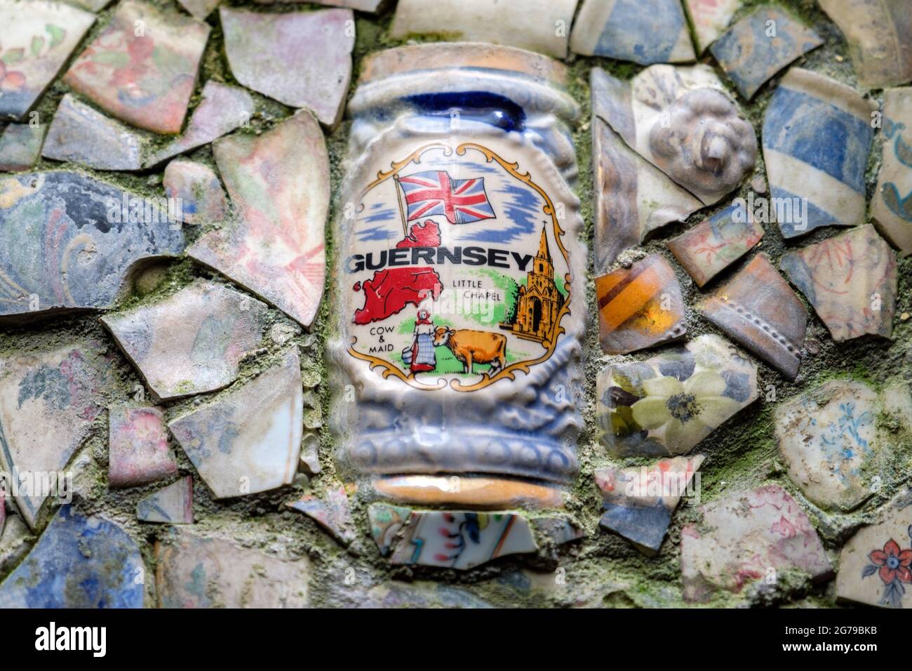 La piccola cappella, Guernsey Foto Stock