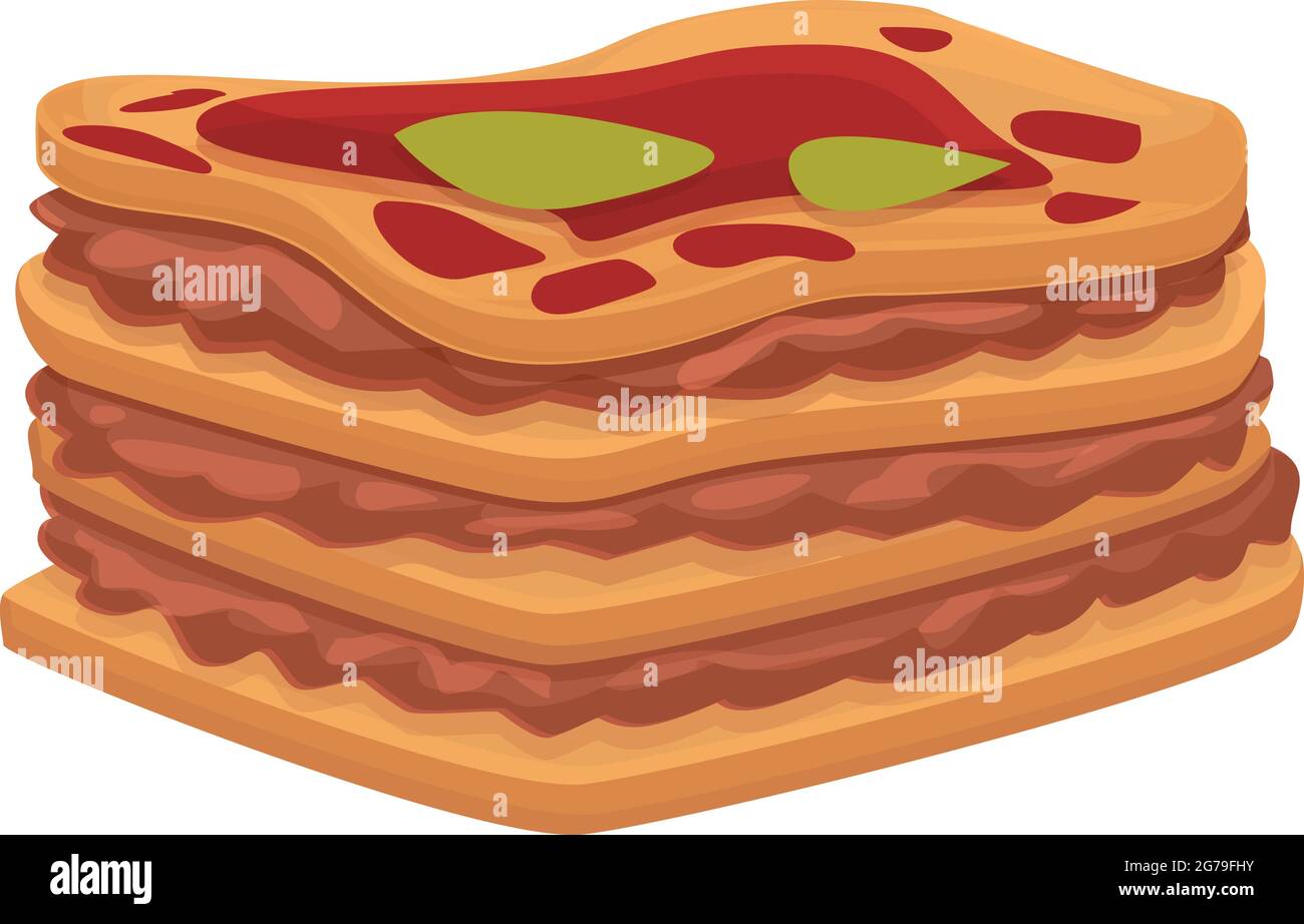 Barbiere lasagne viene messo sul carattere pan Immagine e Vettoriale - Alamy